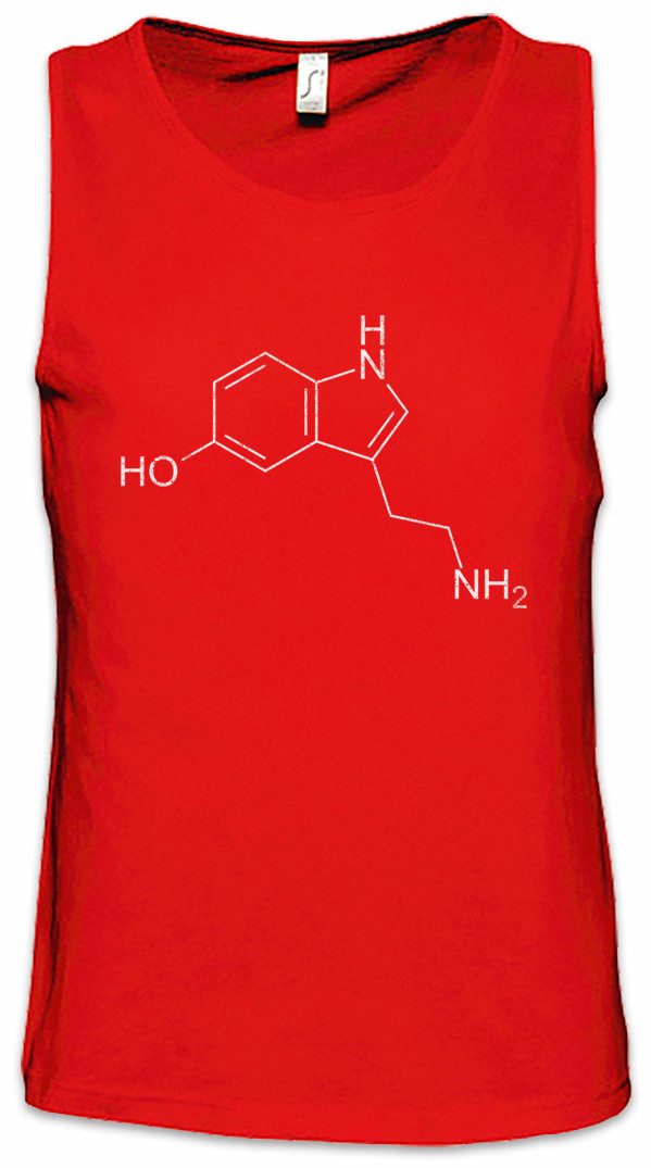 Tanktop Serotonin Molecule Lifting Ärmelloses T-Shirt Fun Geek Nerd Molekül