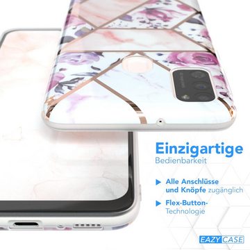 EAZY CASE Handyhülle IMD Motiv Cover für Samsung Galaxy M30s / M21 6,4 Zoll, Silikonhülle stoßfest Silicon Back Cover Motivhülle Tasche Rosé Gold