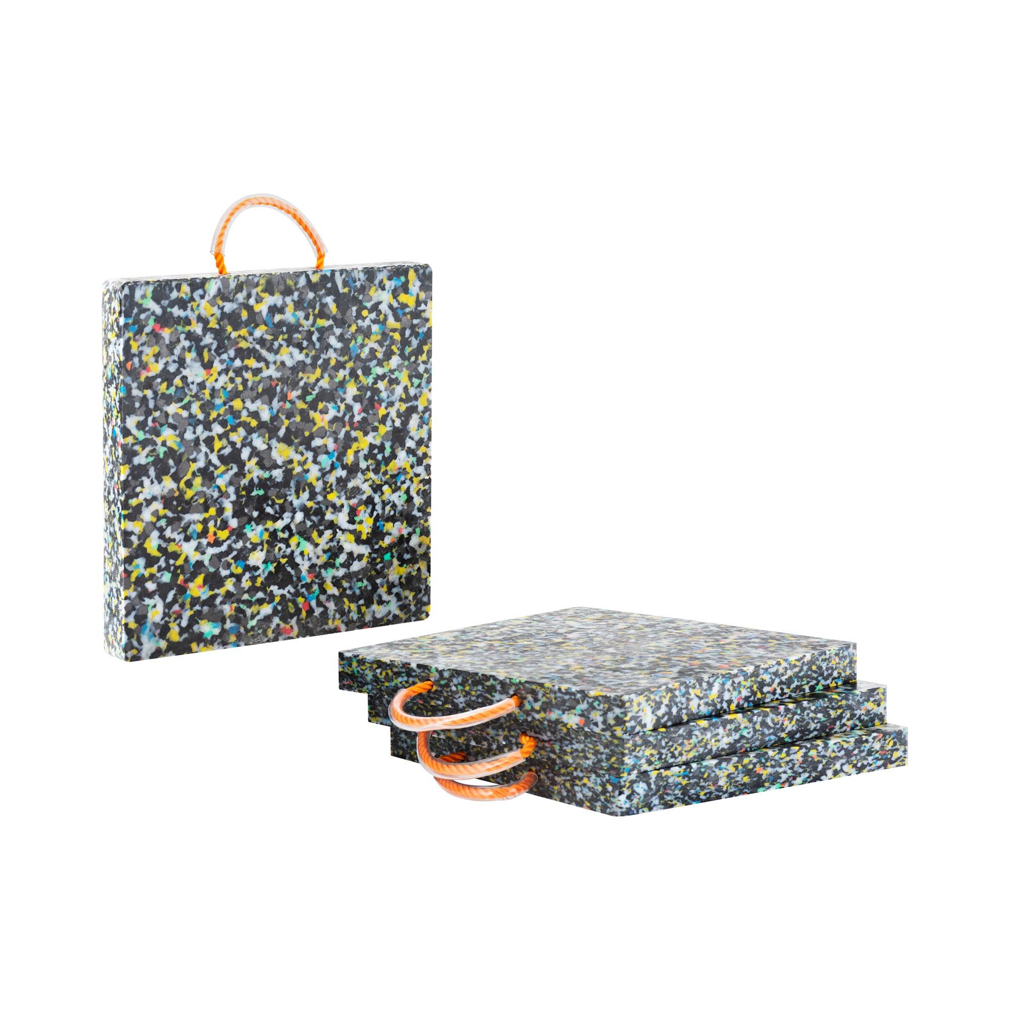 MSW Bodenschutzplatte 4x Kranplatten 40x40x4cm Unterlegplatten 12.000kg, verschiedene Größen