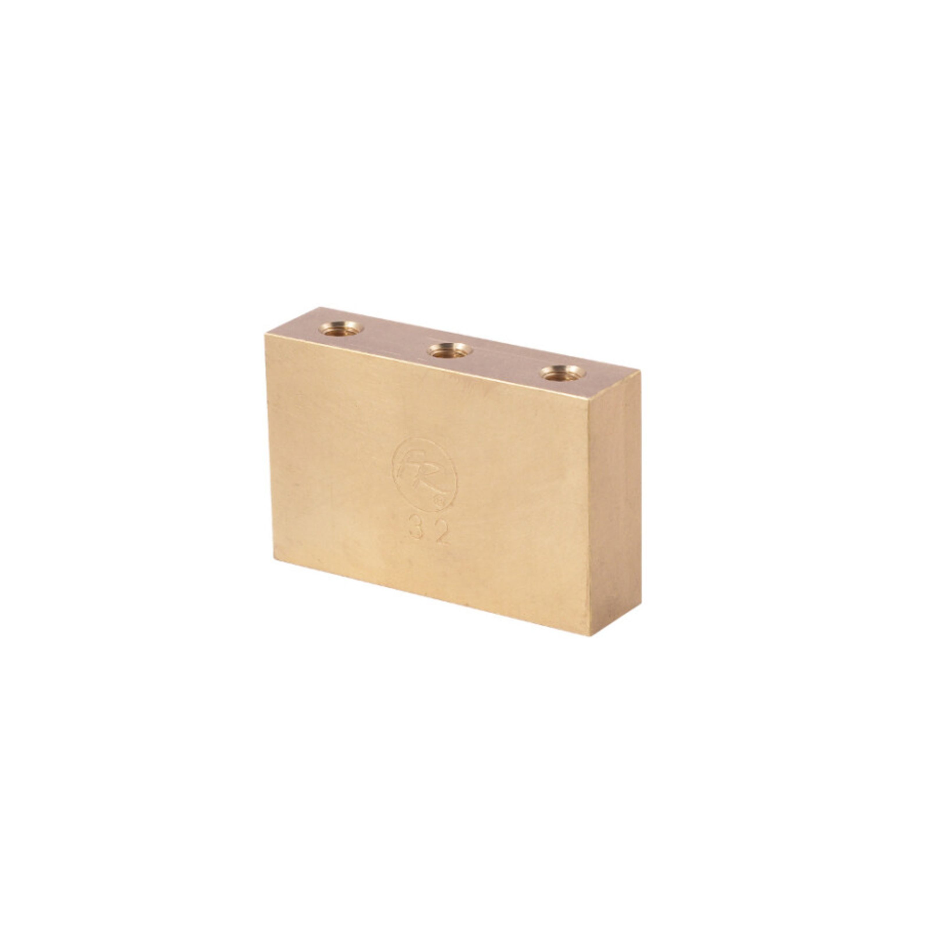 Floyd Rose E-Gitarre, ersatzteile für Gitarren, Tremolo & Zubehör, FROFTB32P Original Fat Brass Block 32 mm - Gitarren Ersatzteil