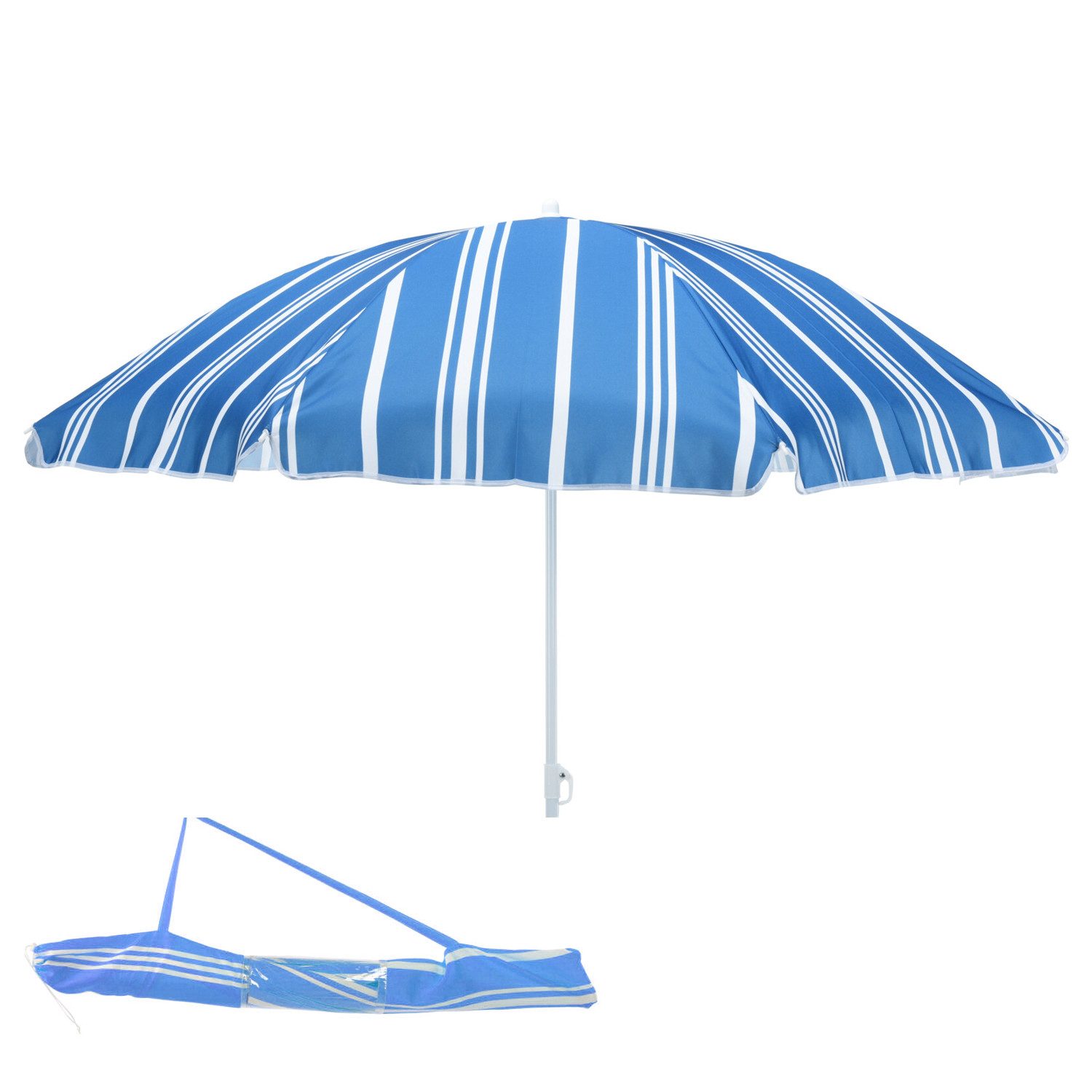 Ampelschirm Sonnenschirm Strandschirm Ø1,80m Polyester knickbar UV Schutz