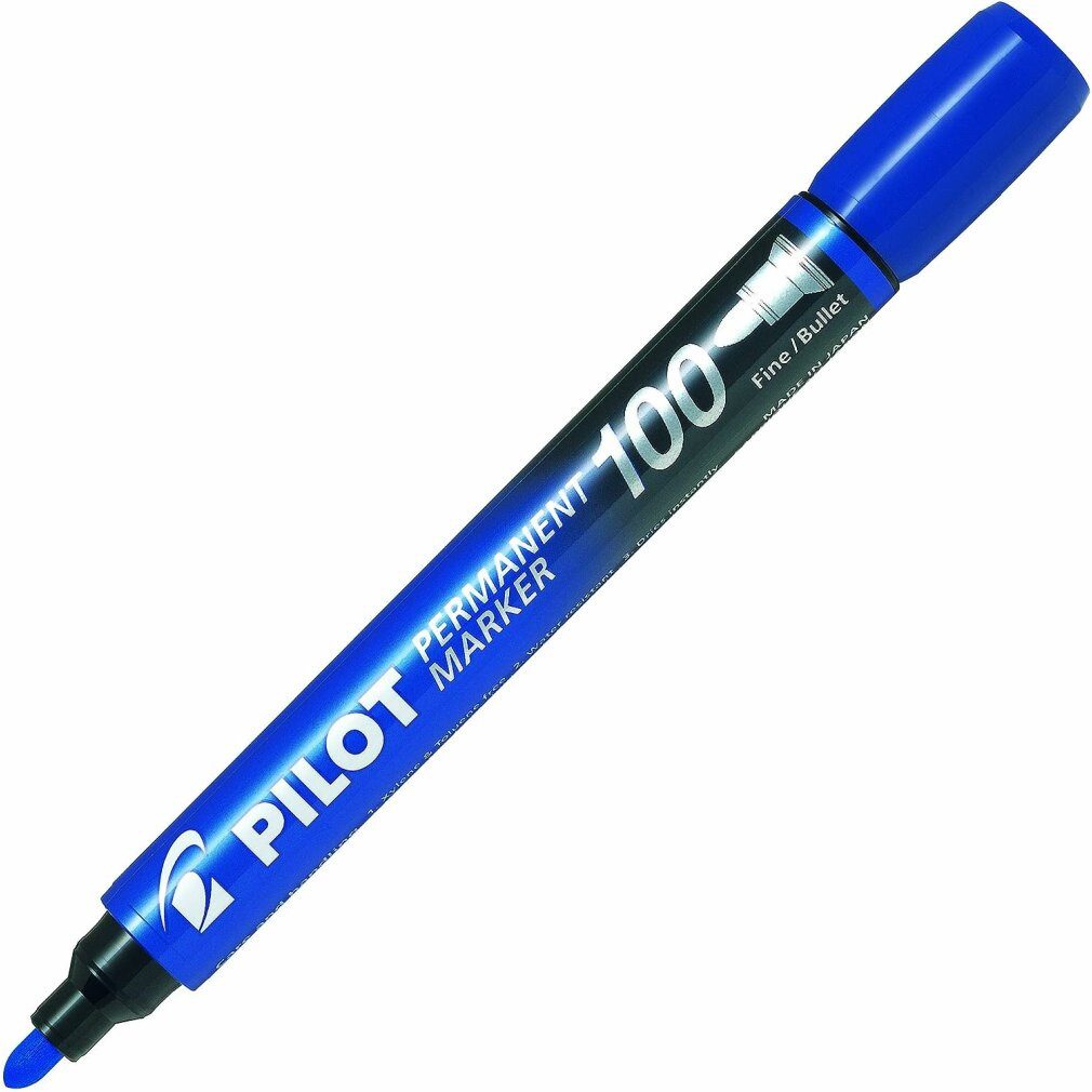 PILOT Marker Permanentmarker 100 ca 1mm blau Rundspitze