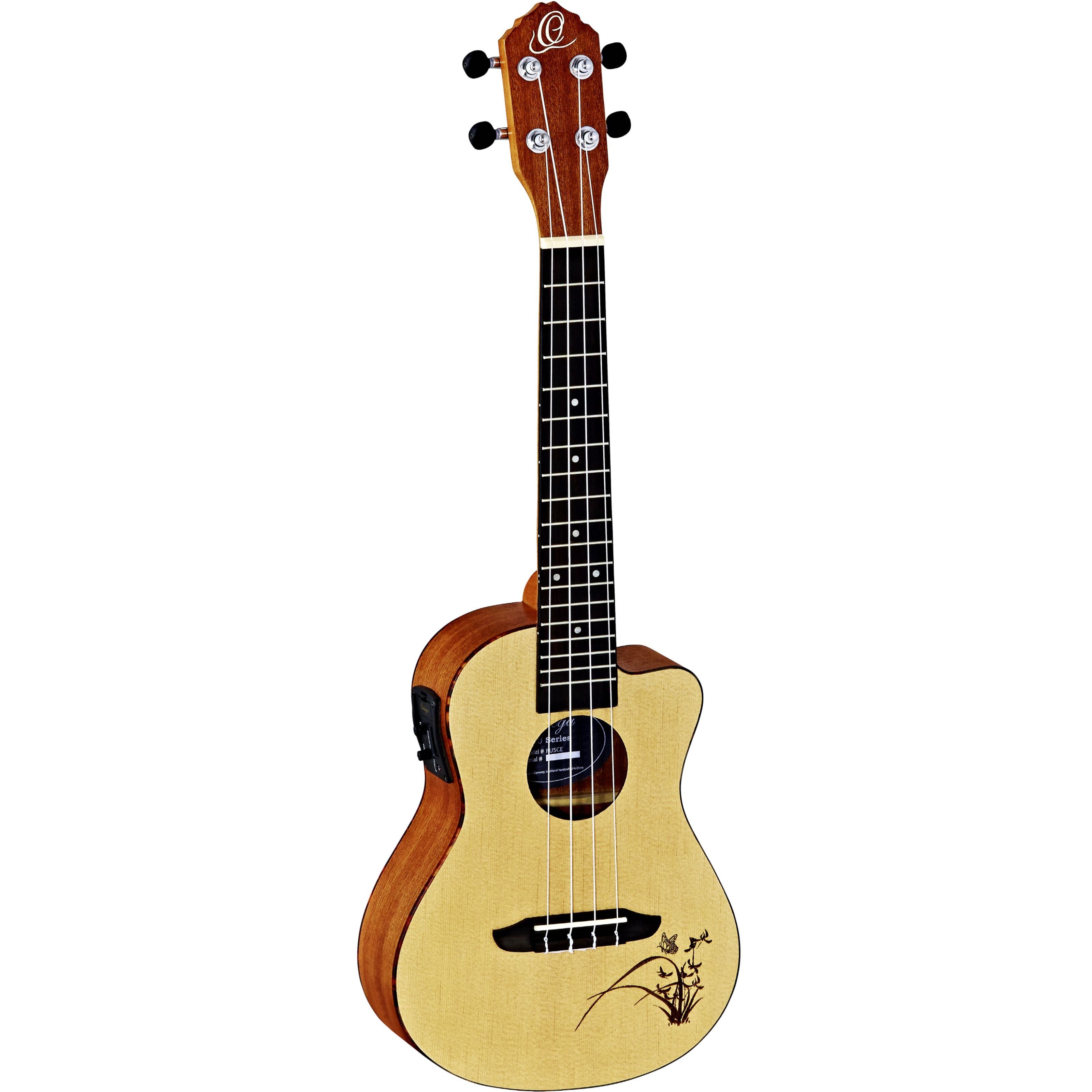 ORTEGA Guitars Ukulele, RU5CE Concert Natural Satin, Ukulelen, Konzert Ukulelen, RU5CE Concert Natural Satin - Konzert Ukulele