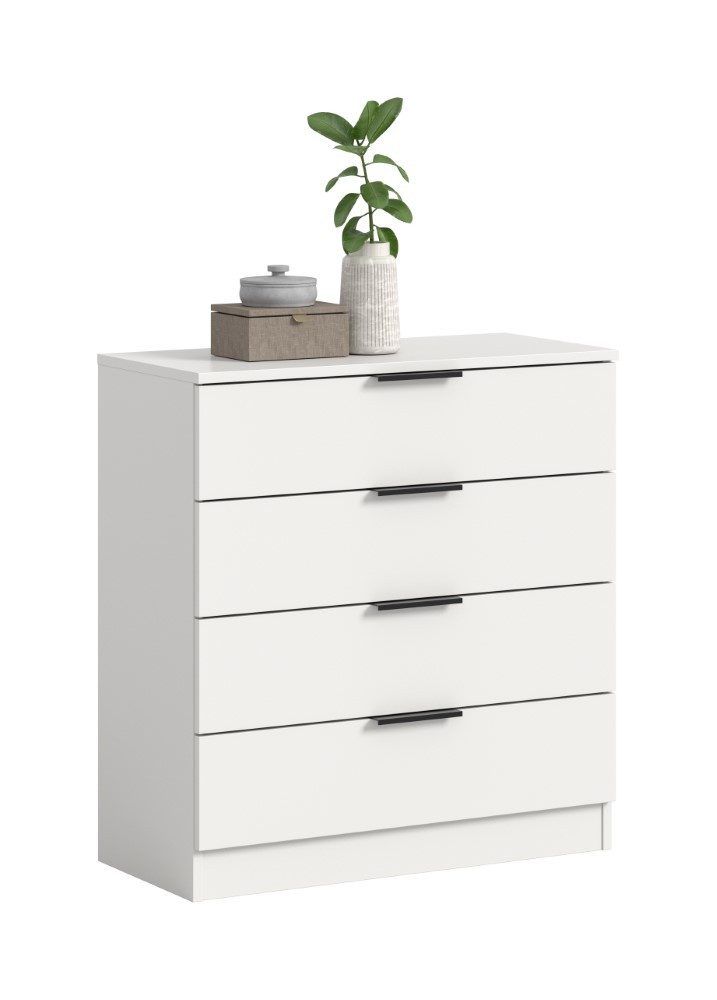 xonox.home Sideboard Kommode Kopenhagen, mit 4 Schubkästen, weiß, Wohnzimmerkommode