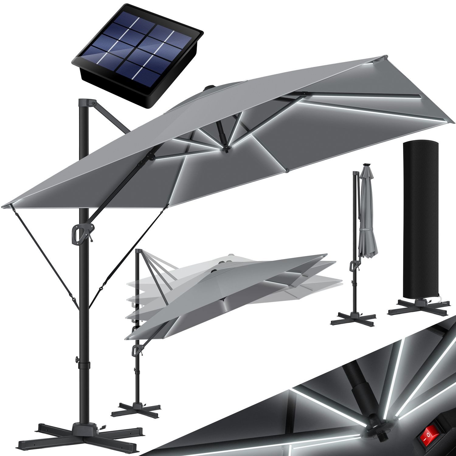 KESSER Ampelschirm, Sonnenschirm Ampelschirm SUN XL günstig online kaufen