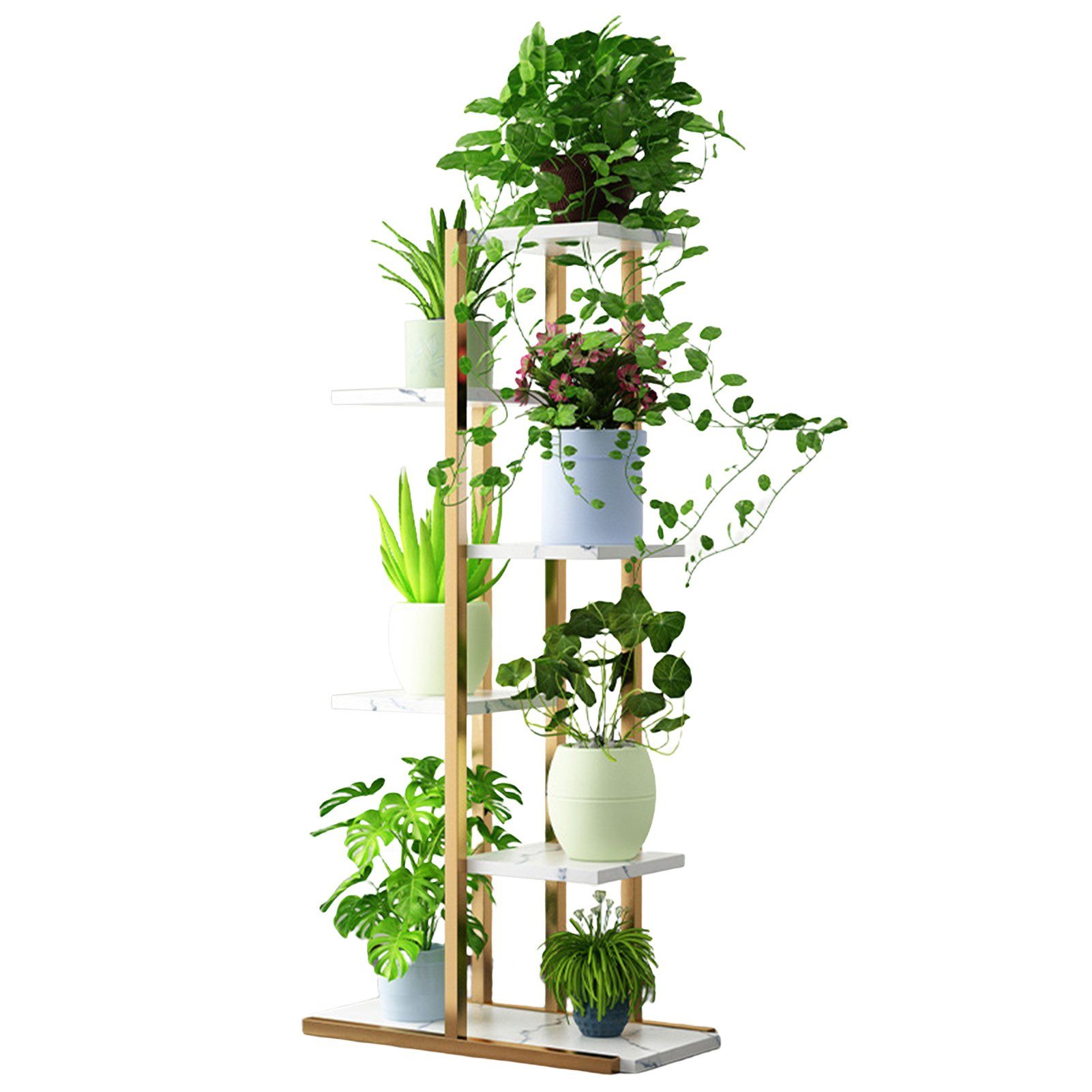 Rutaqian Blumenständer 6-Tier Metall Blumenregal Pflanzenregal, günstig online kaufen