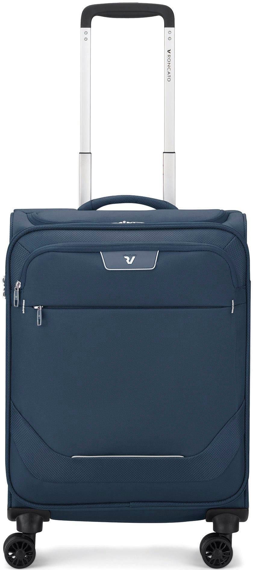 RONCATO 55 4 erweiterbar, Joy Volumenerweiterung cm, Rollen, Handgepäck-Trolley Carry-on, dunkelblau, mit Dark Blue