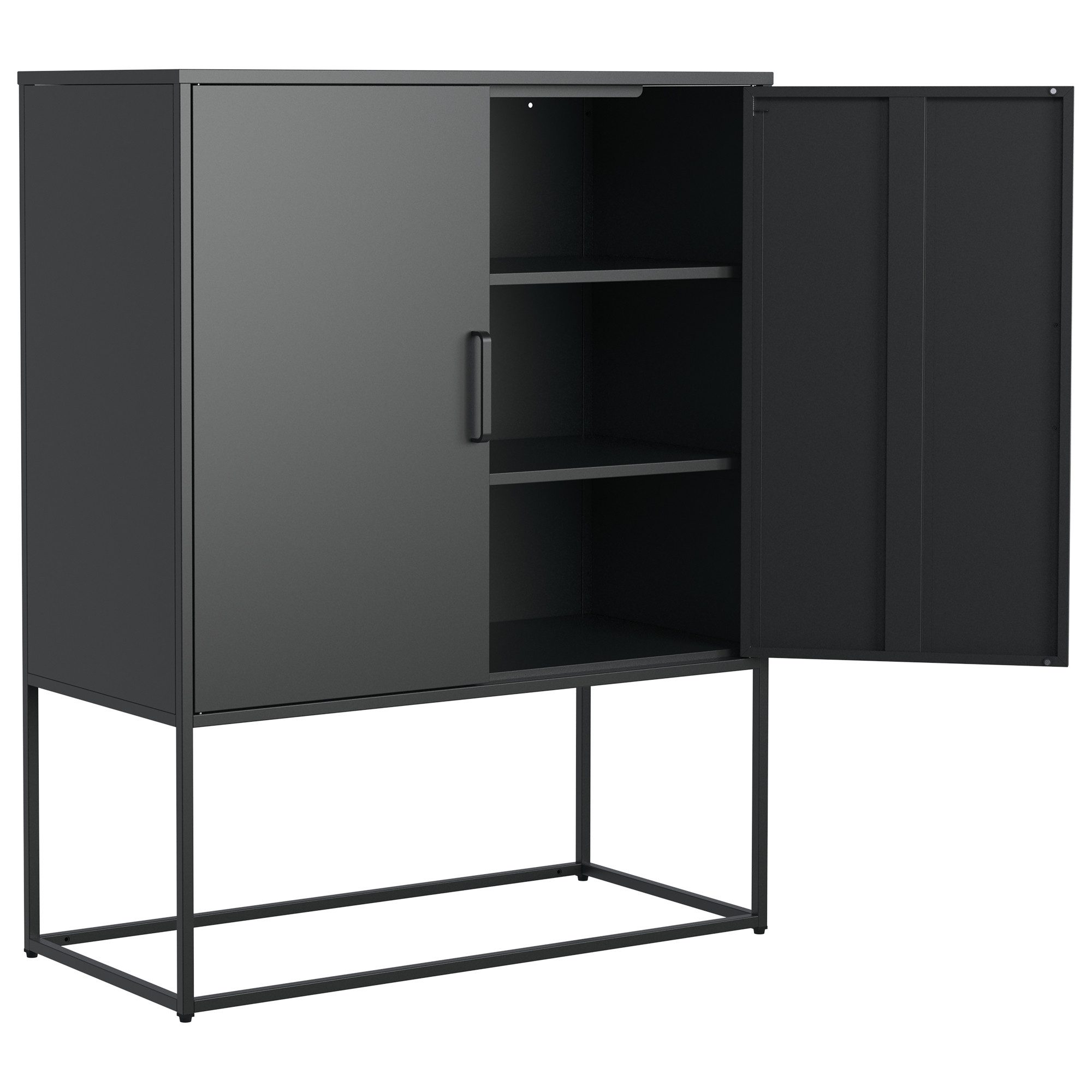 bizoemade Sideboard Modernes Küchenschrank Buffetschrank mit 2 Türen & 2 Ei günstig online kaufen