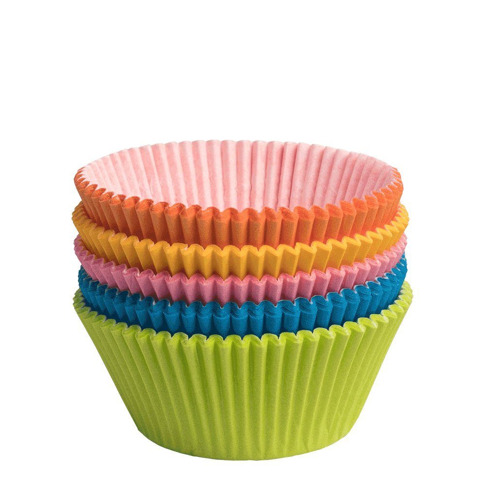 Demmler Muffinform 5012017524, Backförmchen farbig sort, 75 Muffinformen aus Pergamentersatz - Made in Germany