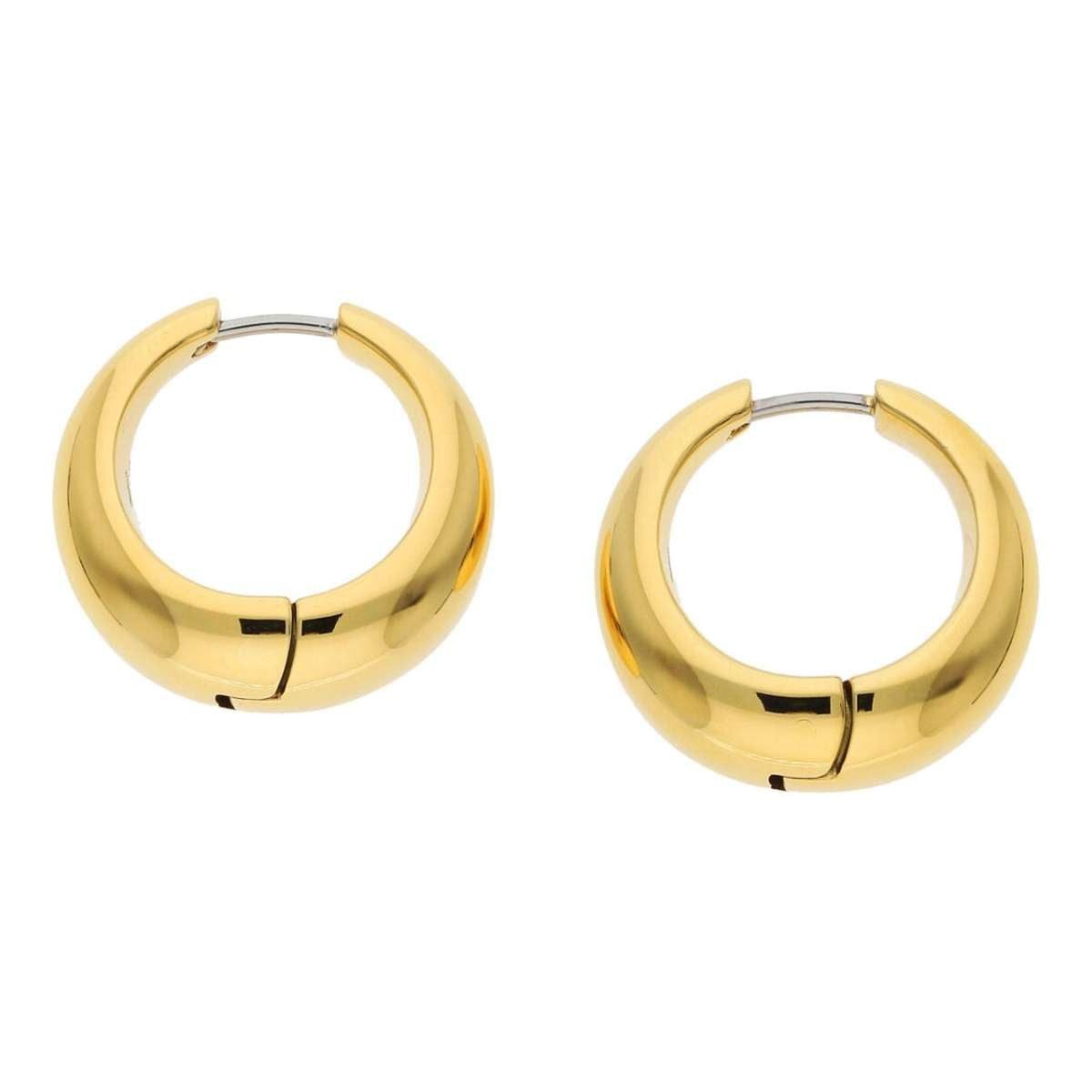 Boccia Paar Creolen 05096-02, für Damen Titan Goldfarben