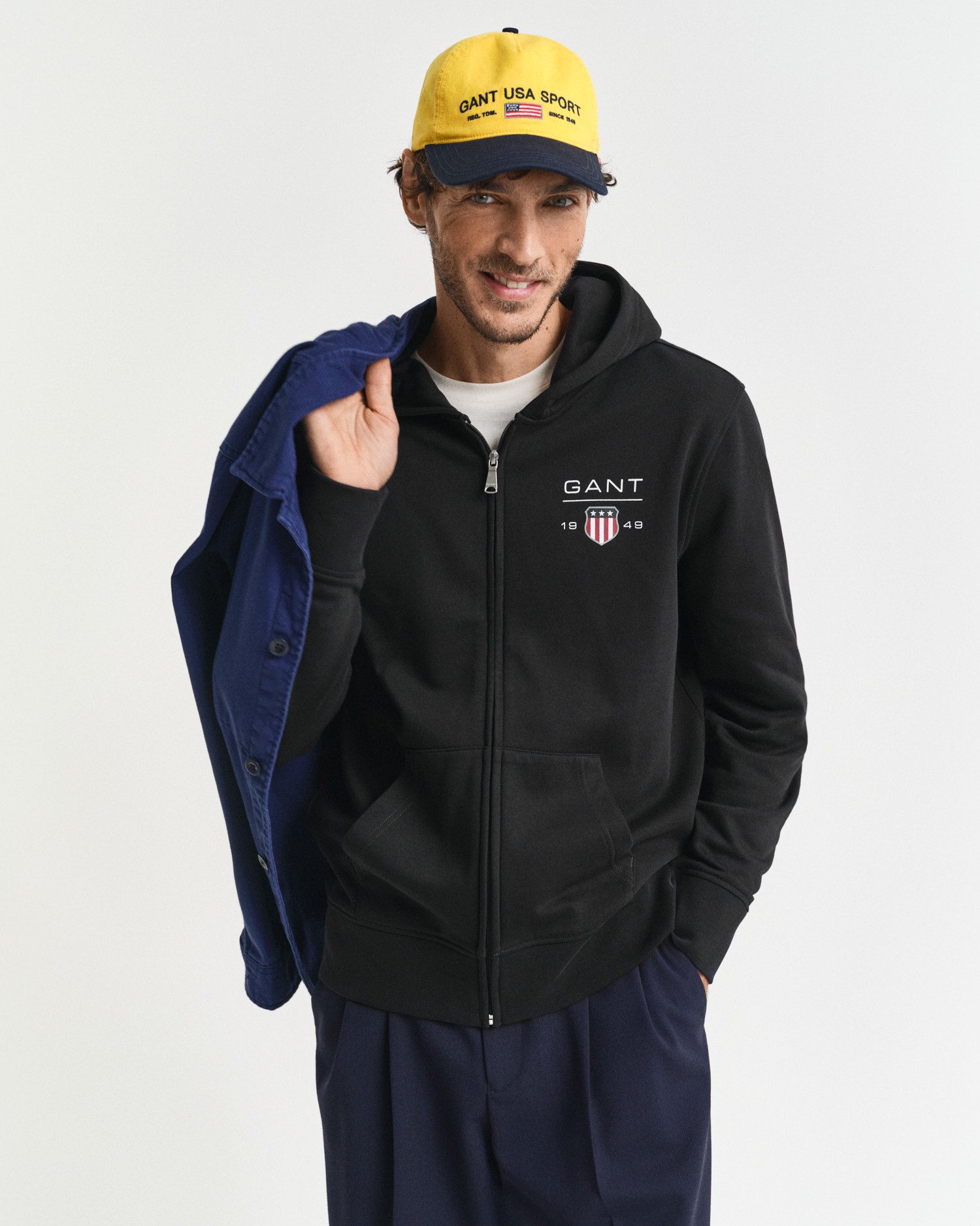 Gant Kapuzensweatjacke GRAPHIC FULLZIP HOODIE günstig online kaufen