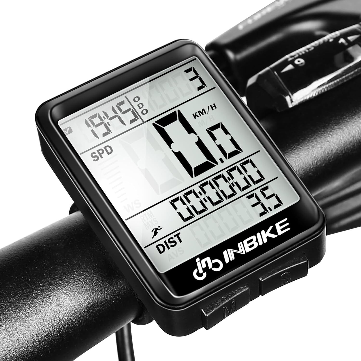 Fahrradcomputer Fahrrad Kilometerzähler Tachometer Kabellos Wasserdicht Radcomputer