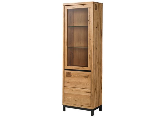 Massivmoebel24 Standvitrine #101 (Vitrine Wildeiche 65x40x205 natur geölt V günstig online kaufen