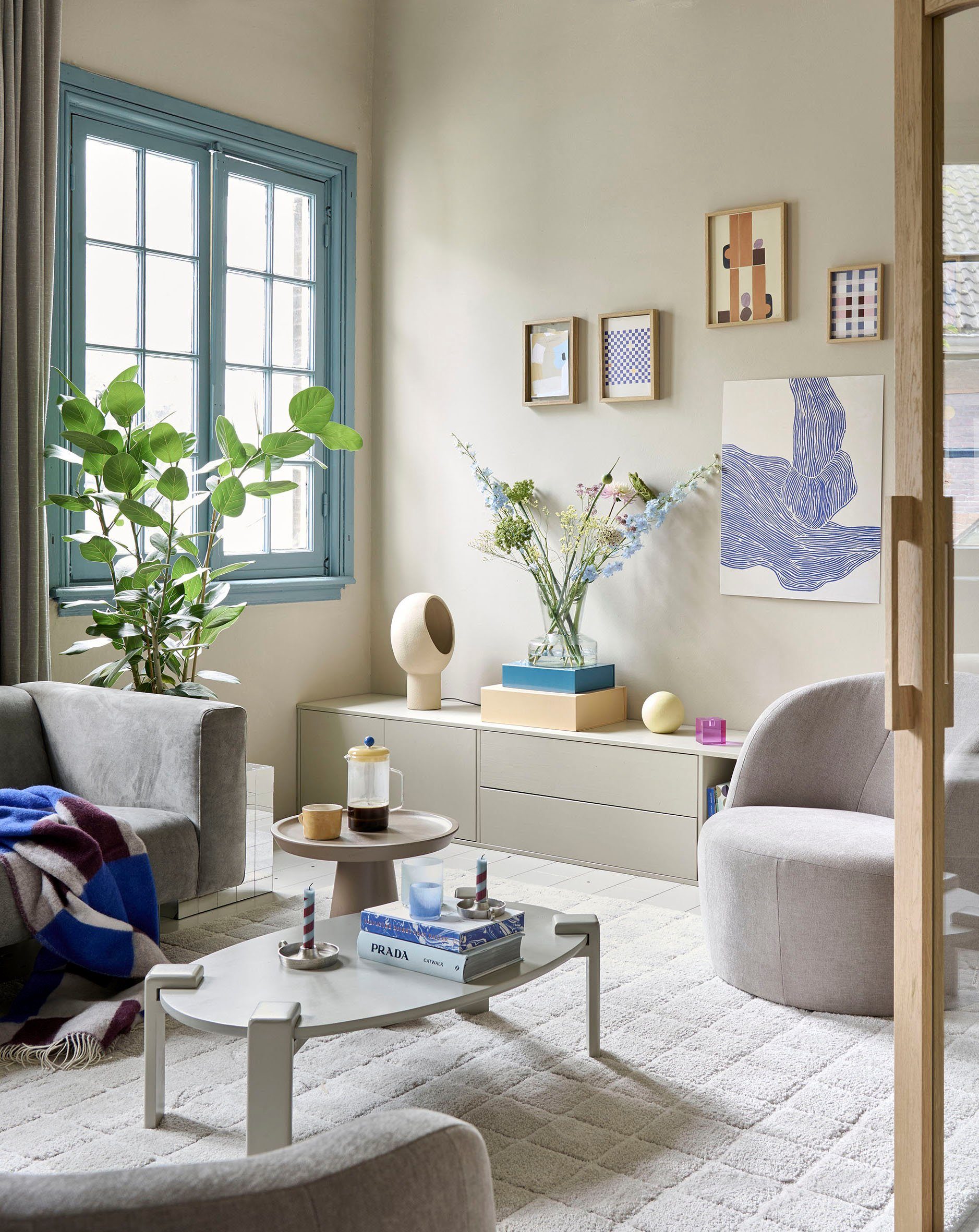 WOOOD Lowboard Settle TV-Kommode, mit zwei Schubladen, H 45 cm x B 200 cm