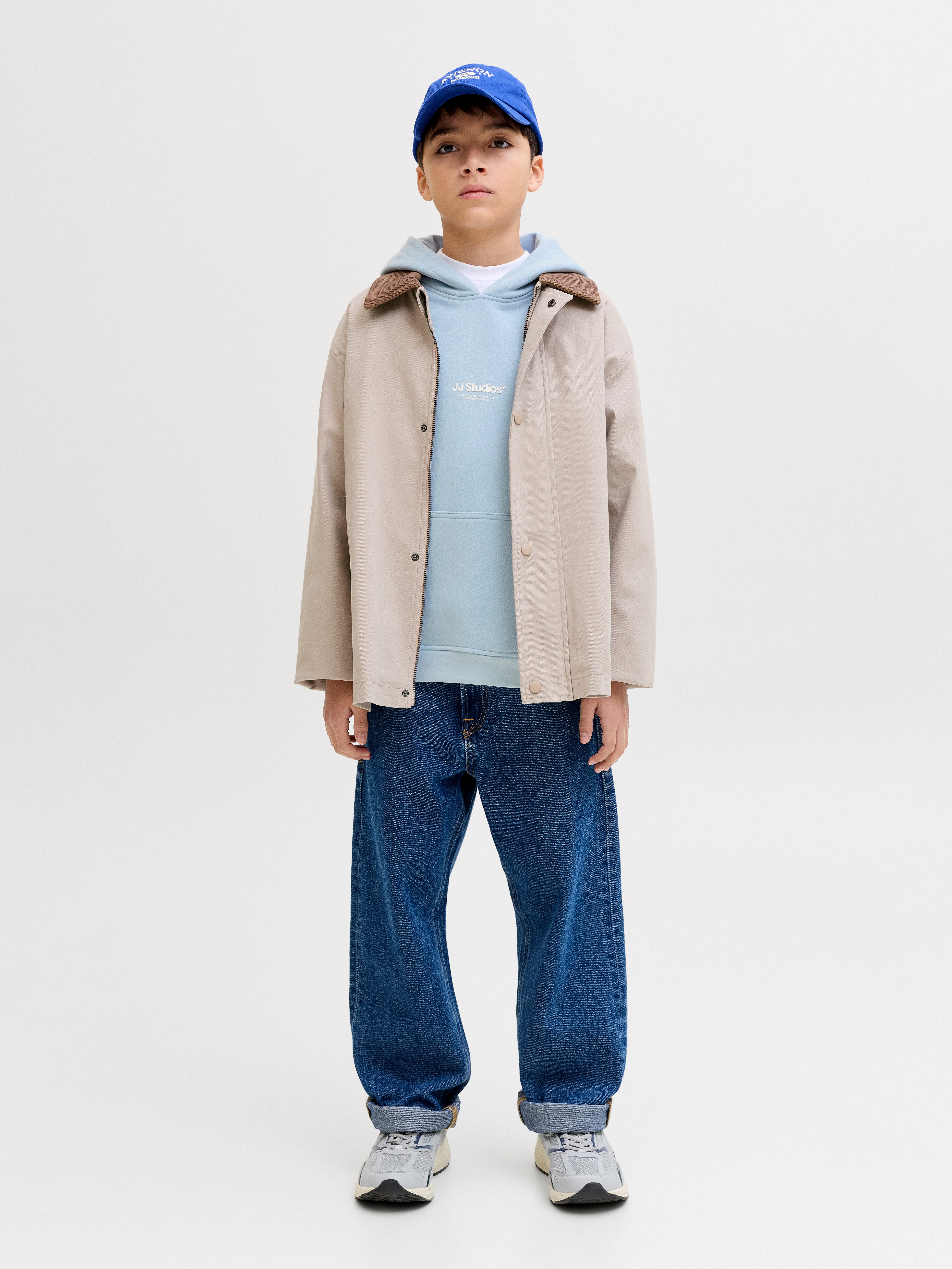 Jack & Jones Junior Kapuzensweatshirt JJESOHO SWEAT HOOD NOOS JNR Baumwollmischung, relaxed fit – Bild 4 von 5