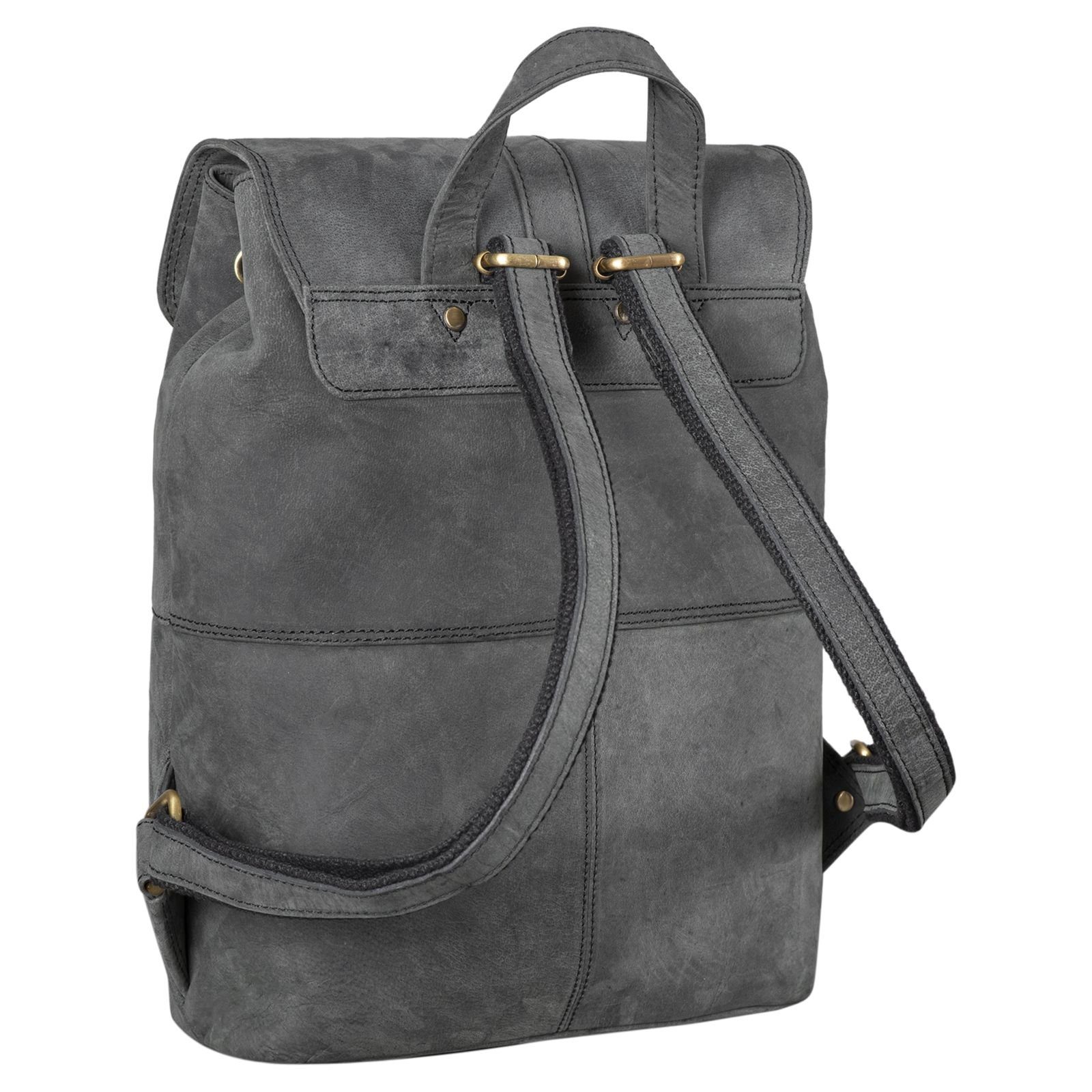 STILORD Cityrucksack "Kacey" Daypack Damen Leder 13.3 Zoll Lederrucksack Unirucksack