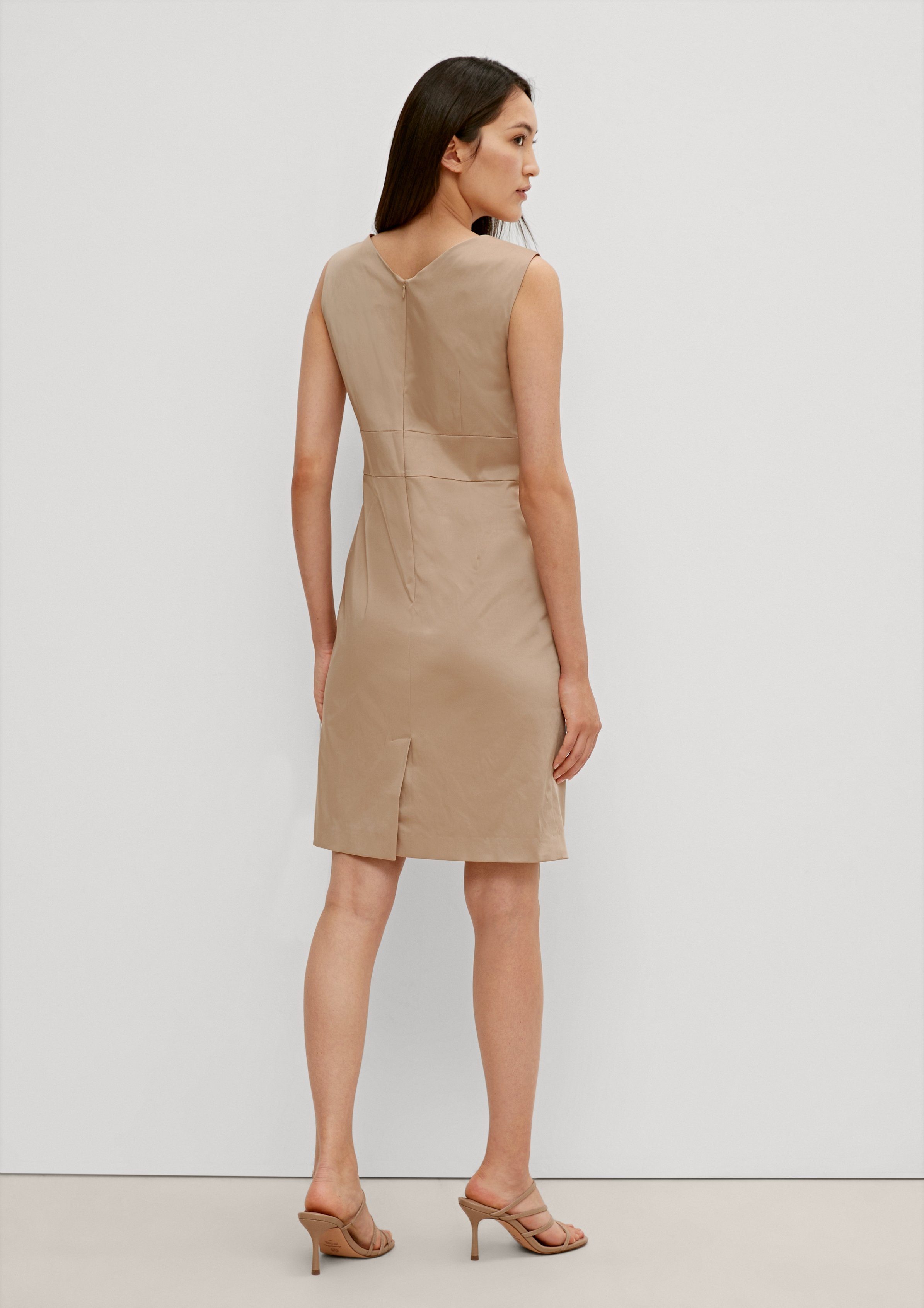 Damen Kleider Comma Minikleid Kleid mit Pintucks pintucks