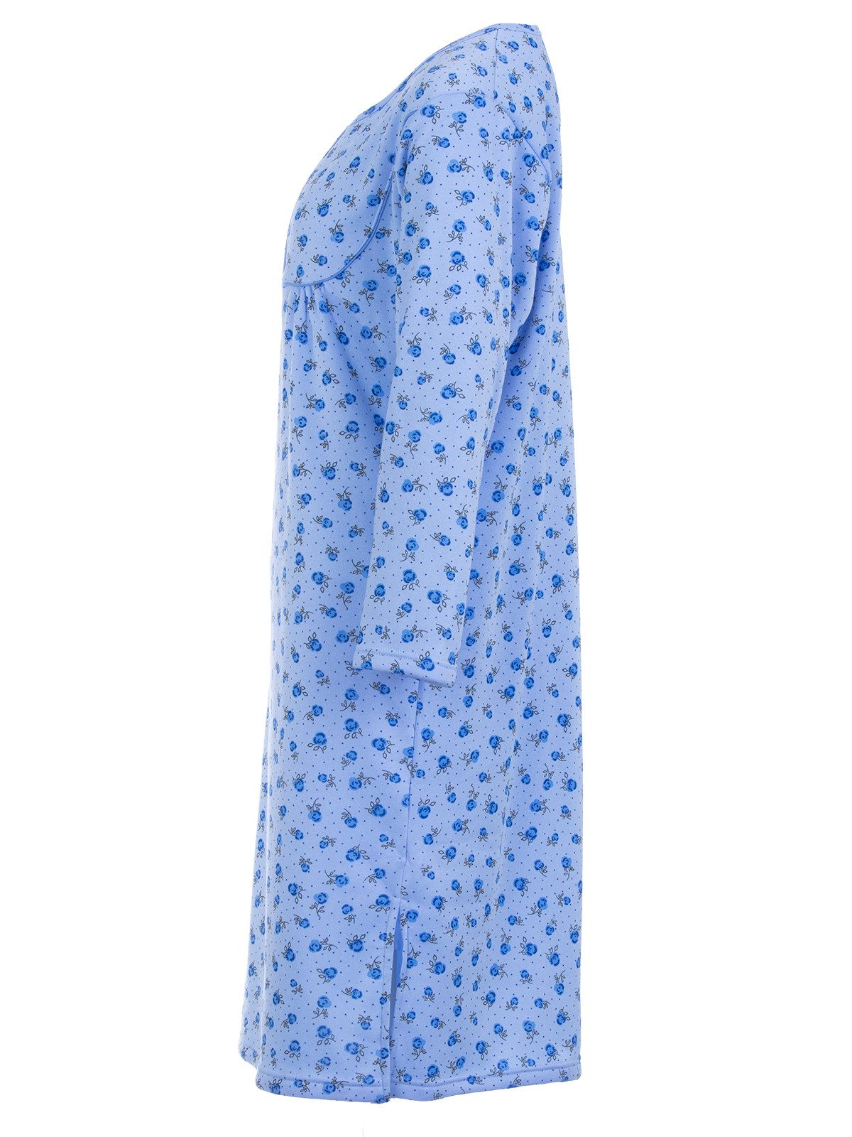 Lucky Nachthemd Thermo Nachthemd - Punkte mit Rosen