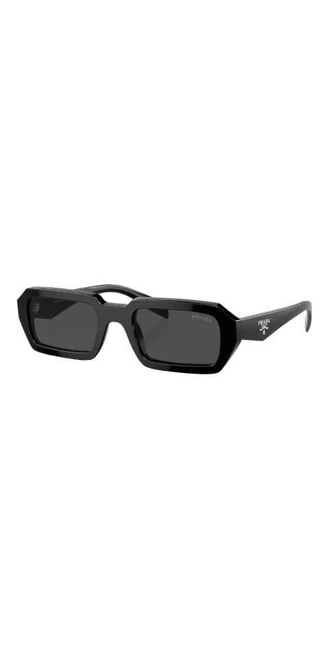 PRADA Sonnenbrille Prada PR A12S Sonnenbrille Unisex Acetat Schwarz Grau Geometrisch