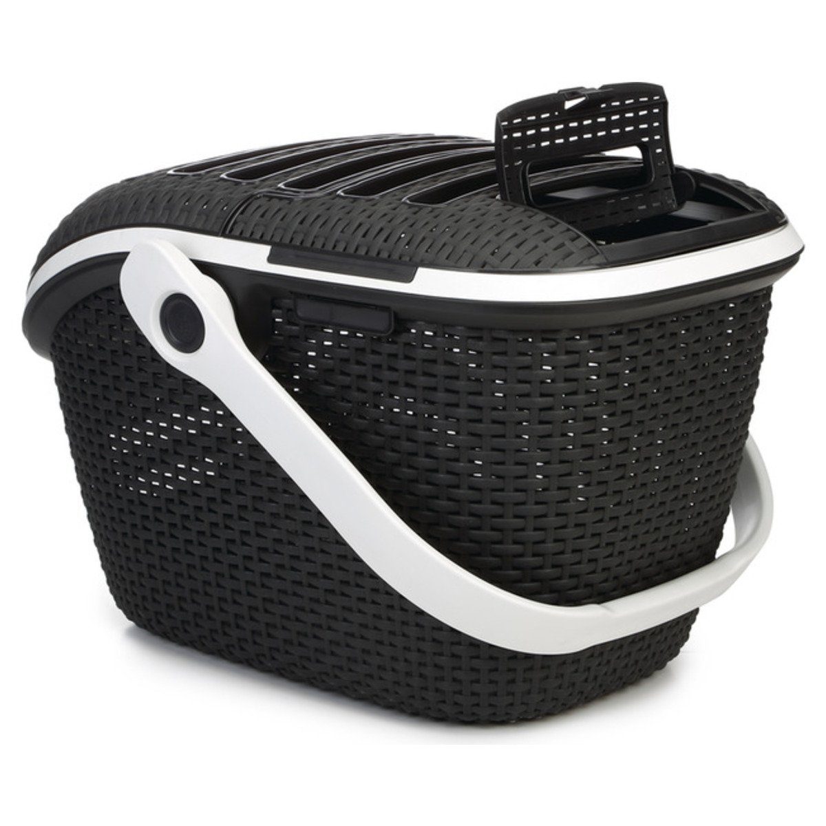Curver Tiertransportbox Transportbox anthrazit für Katzen