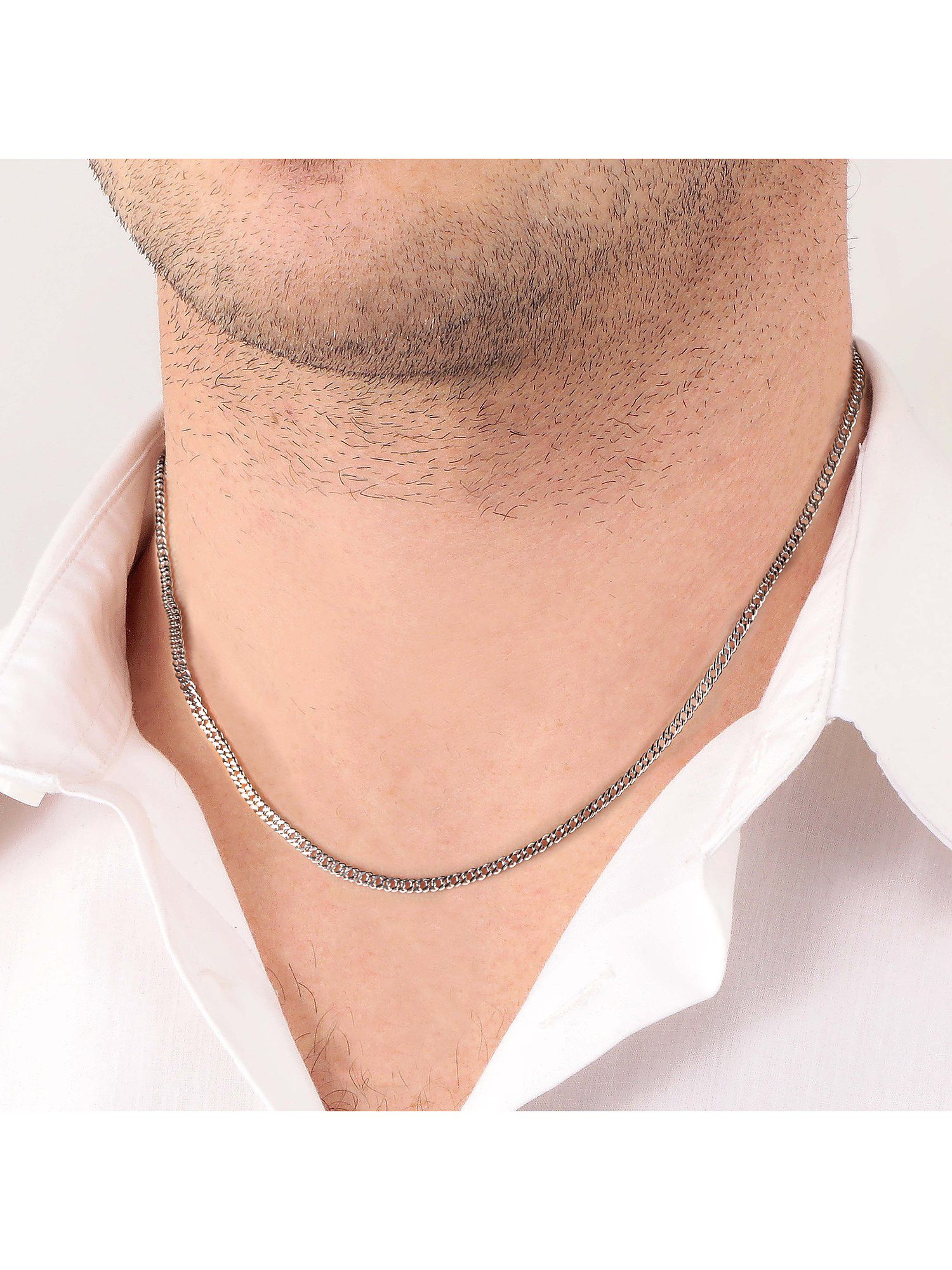 CHRIST Collier CHRIST Herren-Kette 925er Silber, recycelt