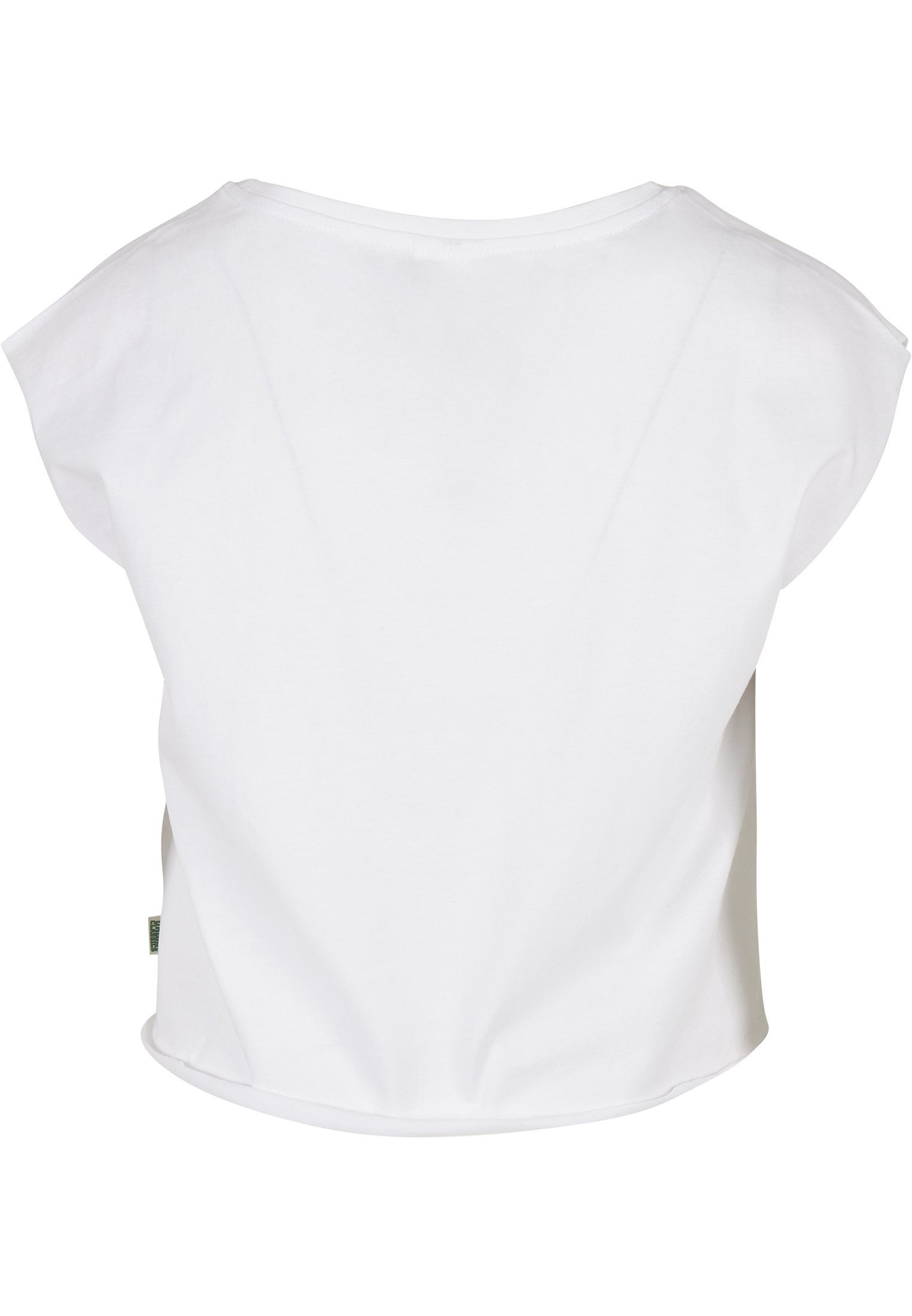 Ladies white Damen Short Organic URBAN CLASSICS (1-tlg) T-Shirt Tee