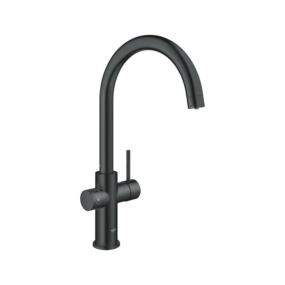Grohe Küchenarmatur Blue Home C-Auslauf Starter Kit velvet black
