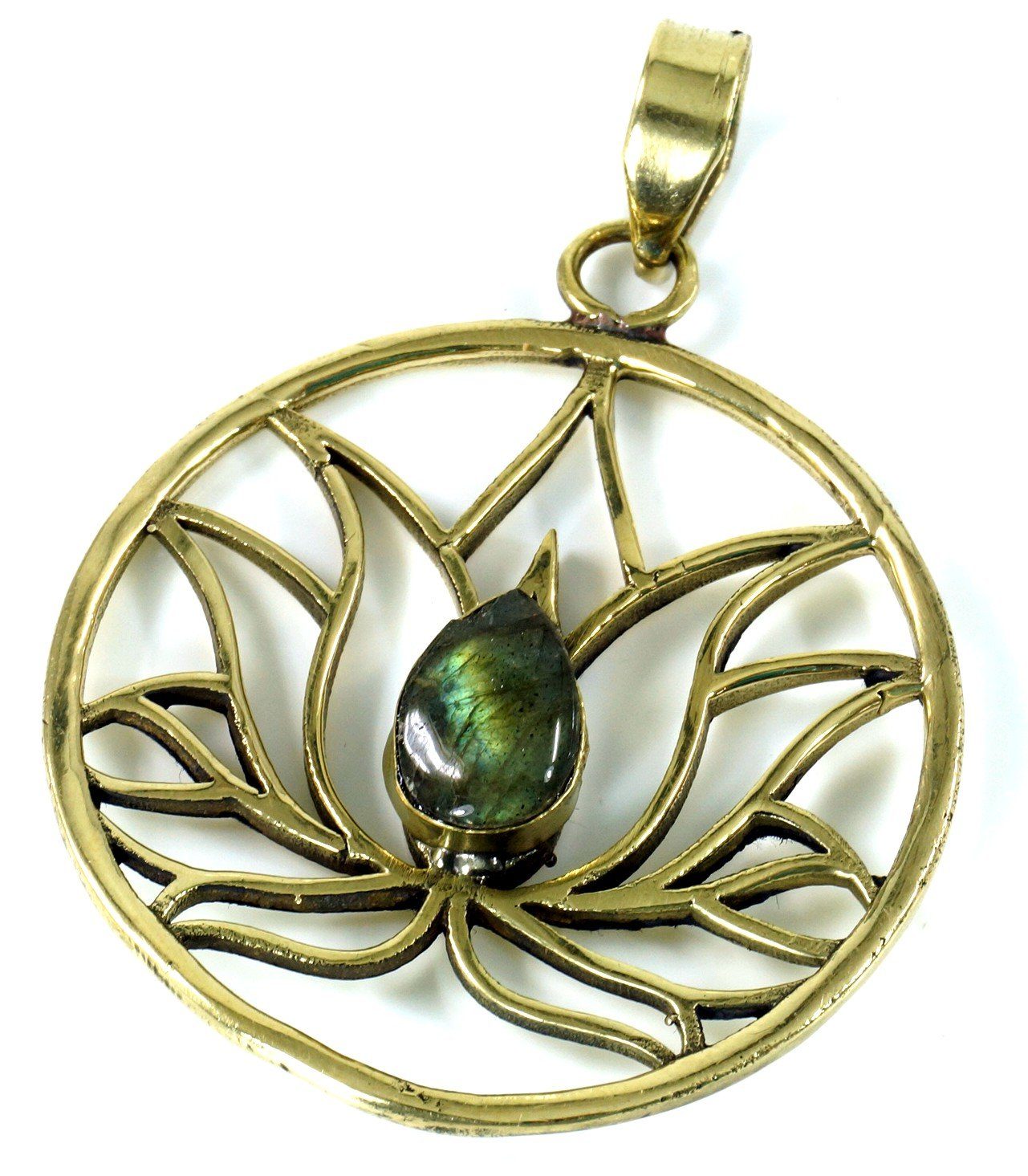 Guru-Shop Kettenanhänger Lotus Kettenanhänger aus Messing günstig online kaufen
