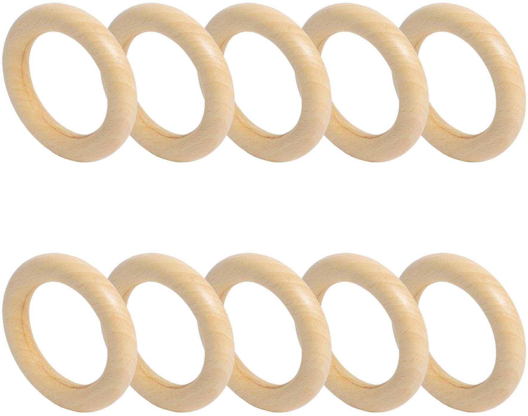 Liedeco Gardinenring, Gardinenstangen, (Packung, 10-St., mit günstig online kaufen