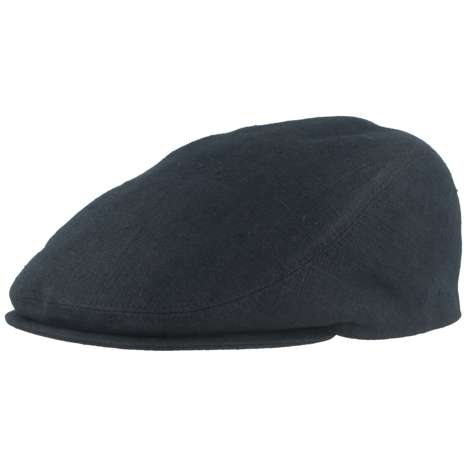 Bullani Schiebermütze knautschbare Flatcap aus 100% Leinen 157