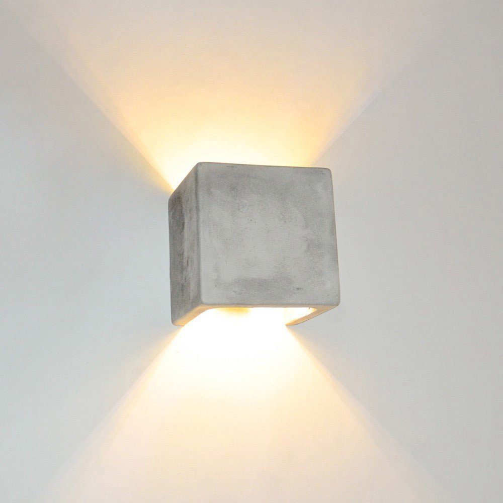 s.luce Wandleuchte Flurlampe Plinth Beton Grau günstig online kaufen