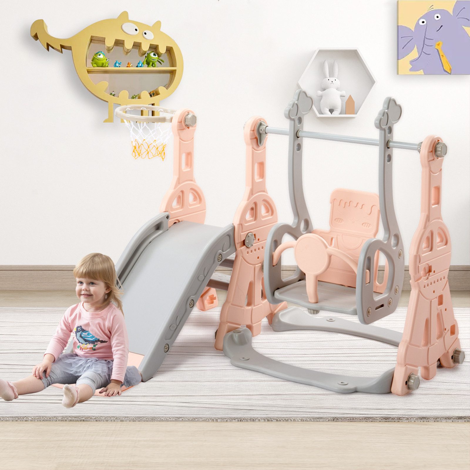 FUROKOY Rutsche Kinderrutsche Indoor und Outdoor günstig online kaufen