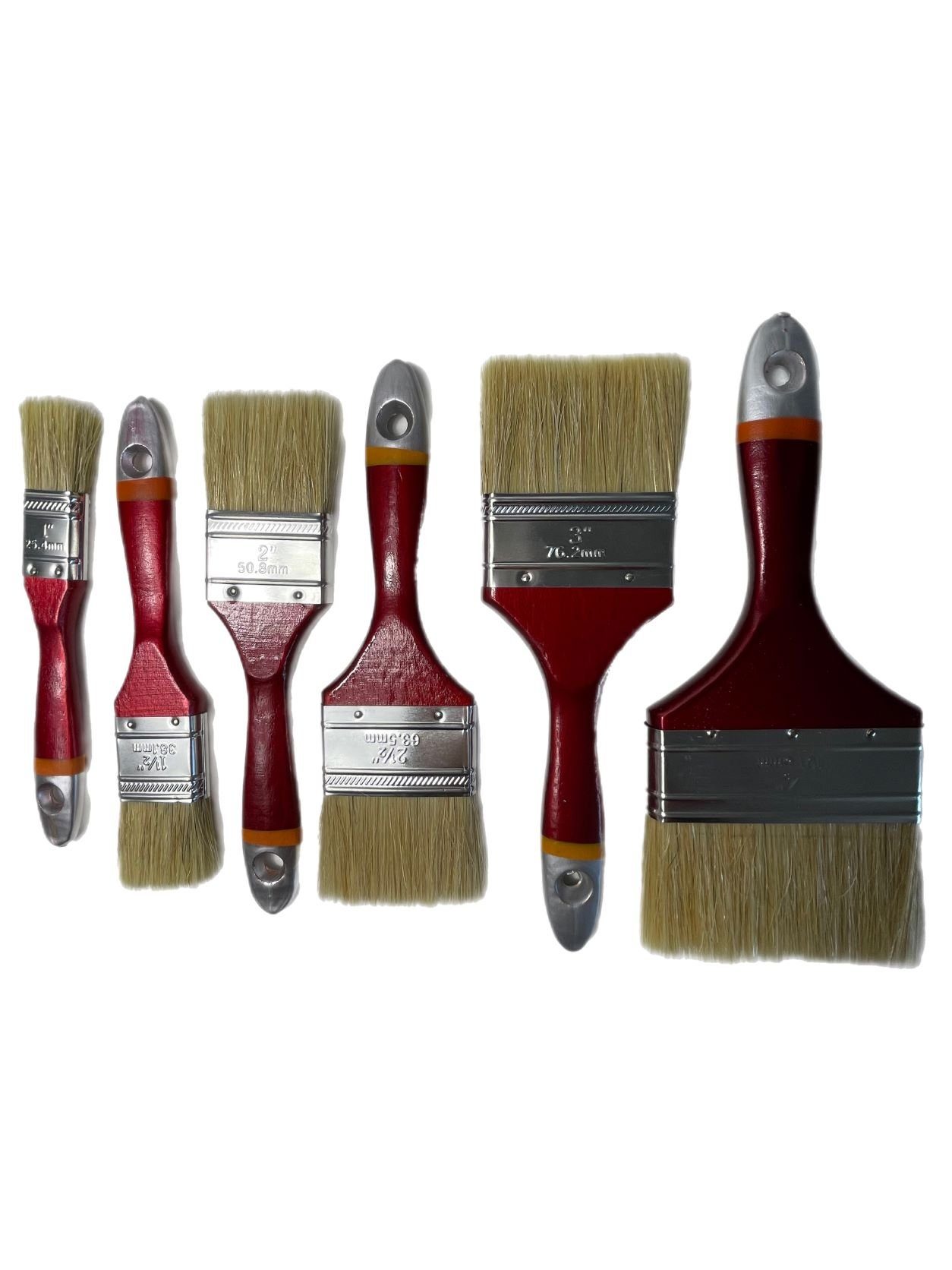 VaGo-Tools Pinsel Lasurpinsel 72 tlg Set25/38/50/63/75/100 mm je 12