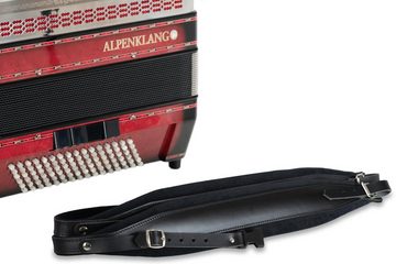 Alpenklang Piano-Akkordeon Pro IV 96 CM - 96 Bassknöpfe, 38 Diskanttasten, Doppeltremolo, hochwertige, italienische Tipo a Mano A-Stimmplatten
