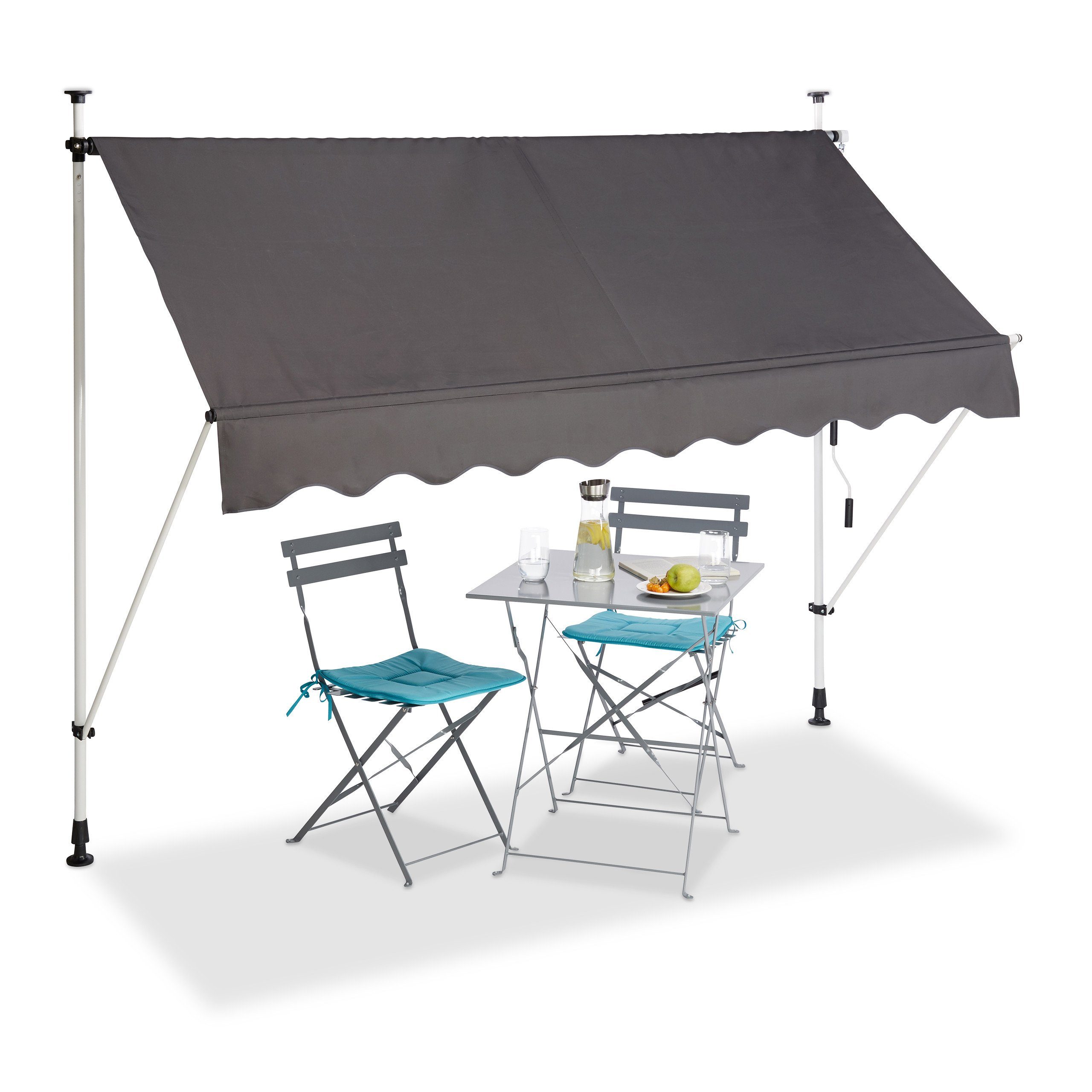 relaxdays Klemmmarkise für Balko 250 x günstig online kaufen