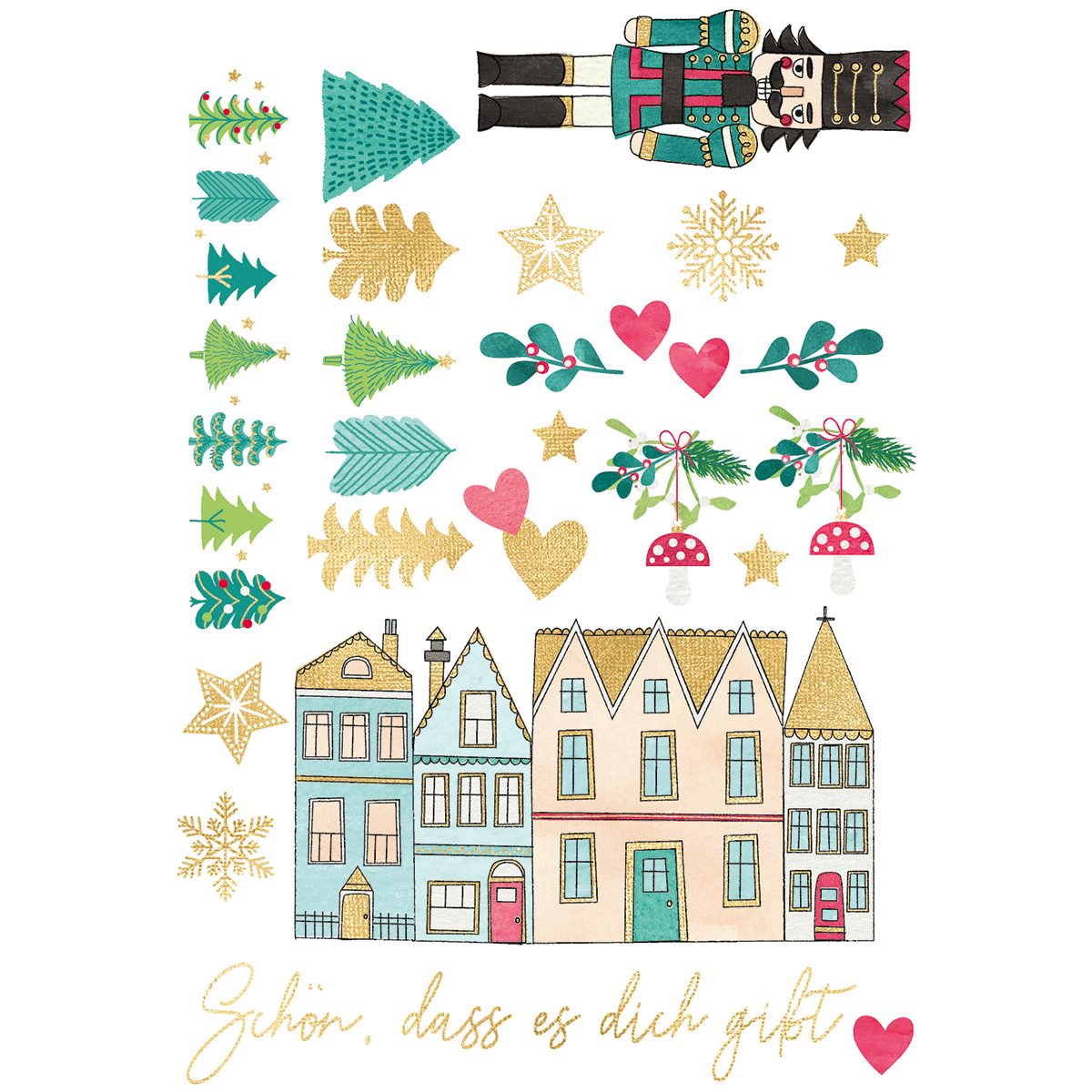 moses Dekoobjekt moses. Kerzen-Tattoos Winterwunder, 40 weihnachtliche Tattoos mit f