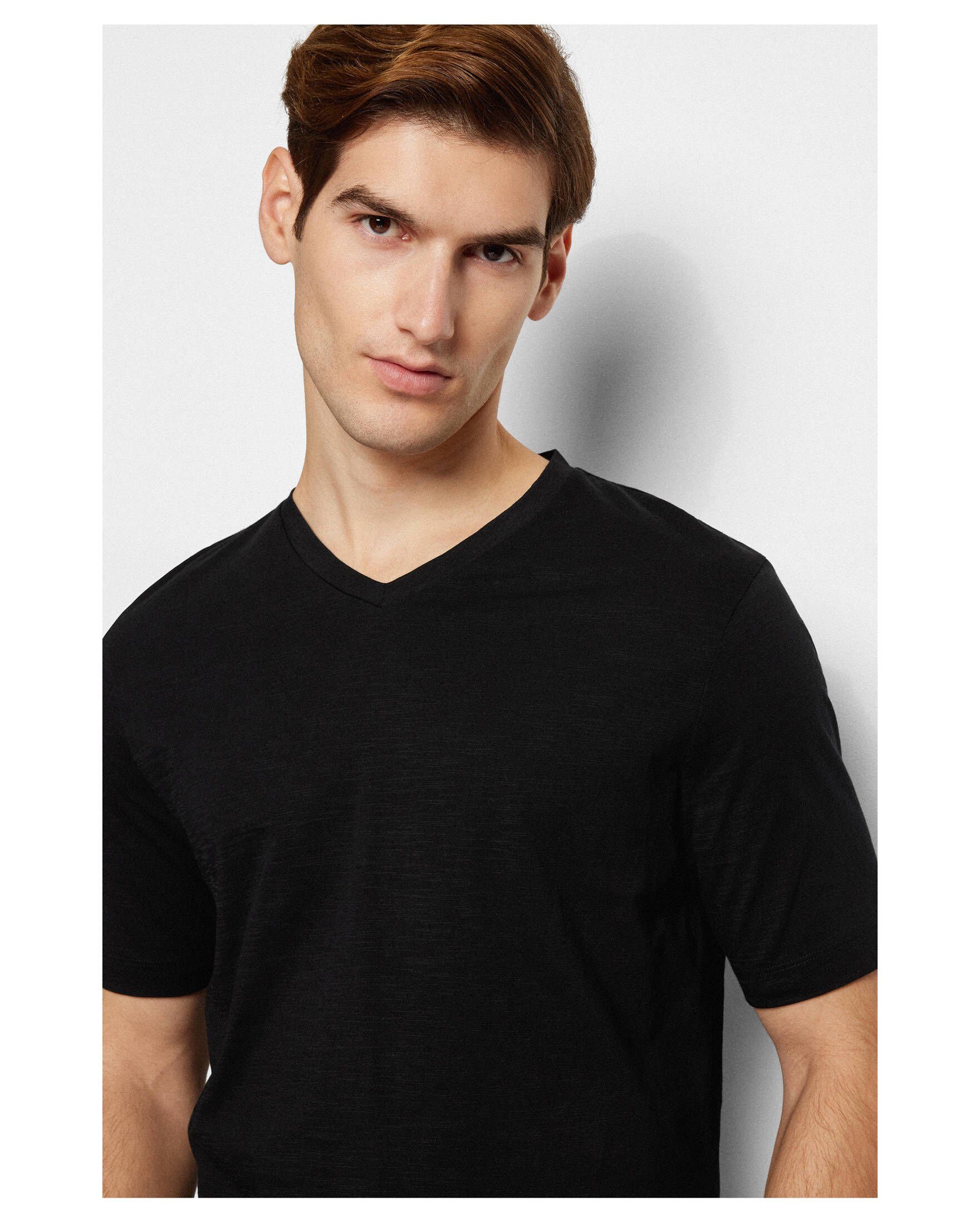 T-Shirt TILSON T-Shirt Herren (15) BOSS 60 (1-tlg) schwarz