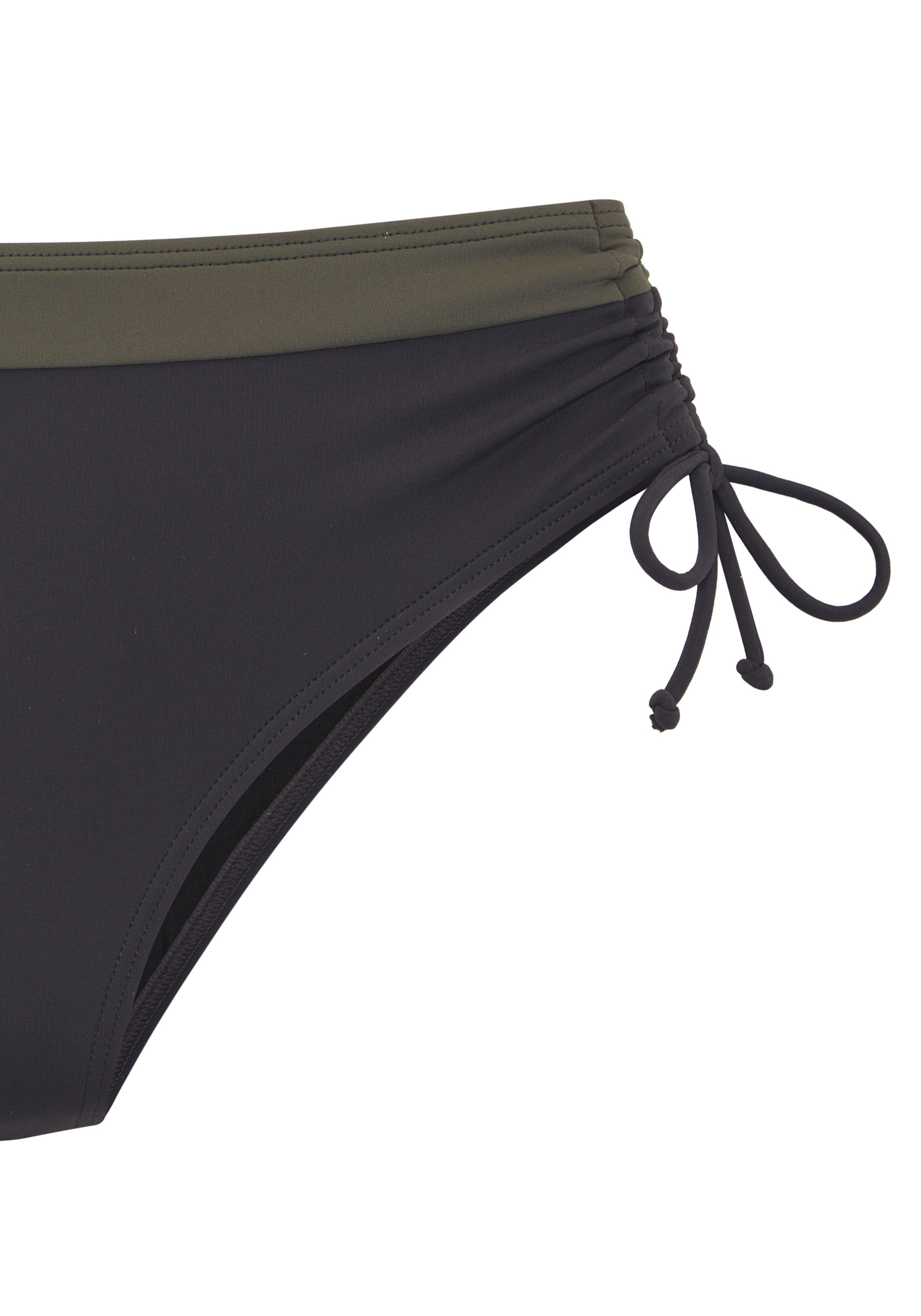 s.Oliver Bikini-Hose Yella mit kontrastfarbenen Details und seitlich regulierbar