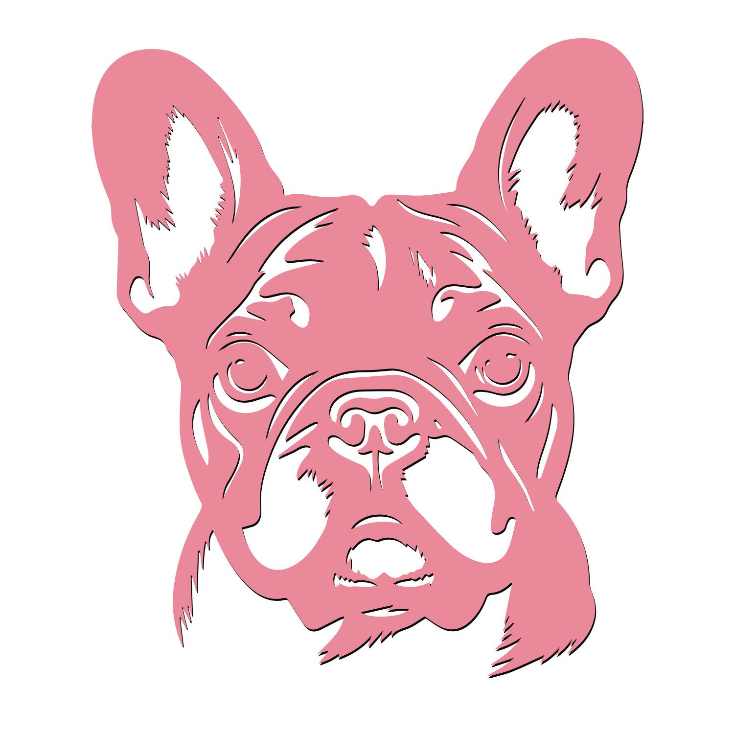 Namofactur Wandtattoo Französische Bulldogge Wandtattoo