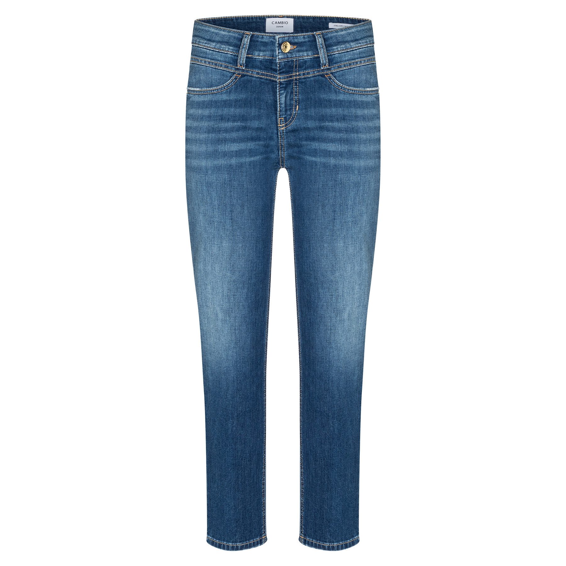 Cambio 5-Pocket-Jeans CAMBIO Jeans POSH Mid Waist - Blau