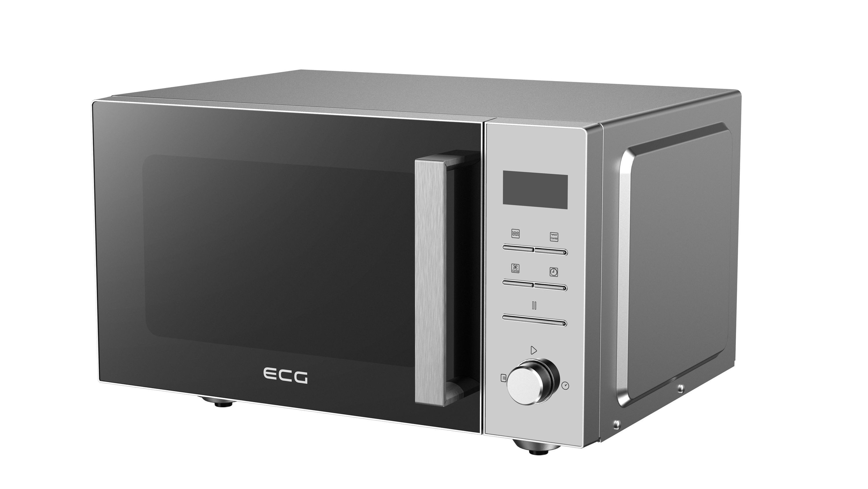 ECG Mikrowelle MTD 2591 FGCX, Flachbett-Technologie, Grill, Heißluft, 25L