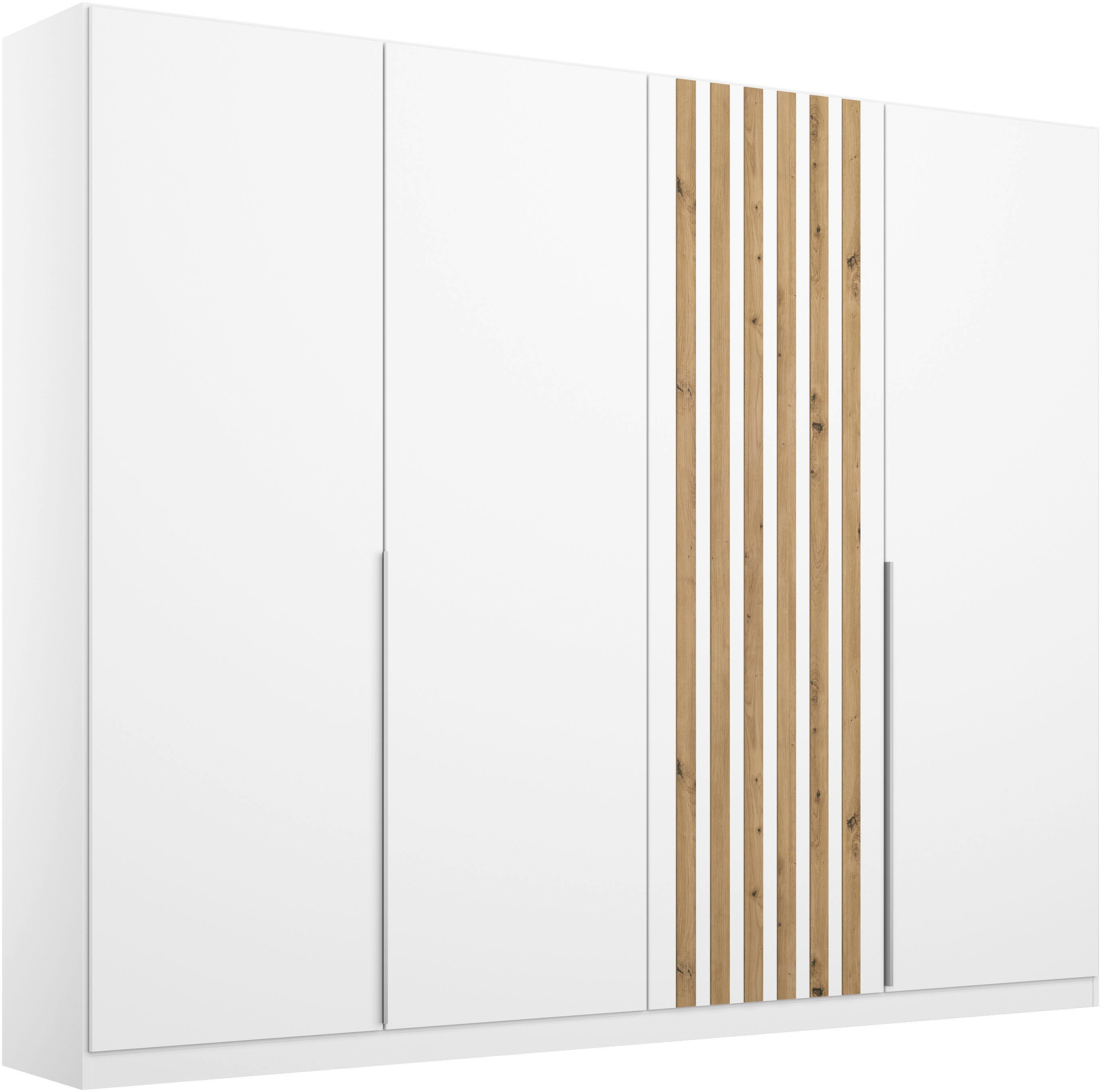 rauch Drehtürenschrank Kleiderschrank Schrank Garderobe Breiten 181/226/271 cm LAMELLA (3 verschiedene Ausstattungen BASIC/CLASSIC/PREMIUM (inkl. SOFT-CLOSE) elegante Lamellen-Auflage in 3D Akustikpaneel Optik MADE IN GERMANY