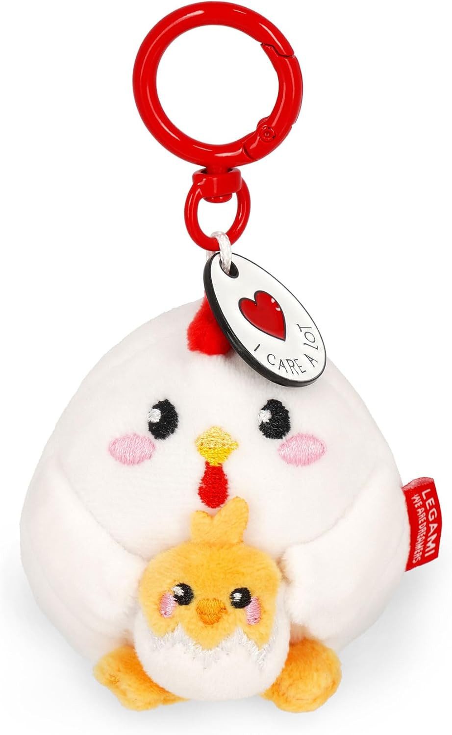 Legami Schlüsselanhänger Legami - Schlüsselanhänger Hen, Gravur & Karabinerhaken aus Zink