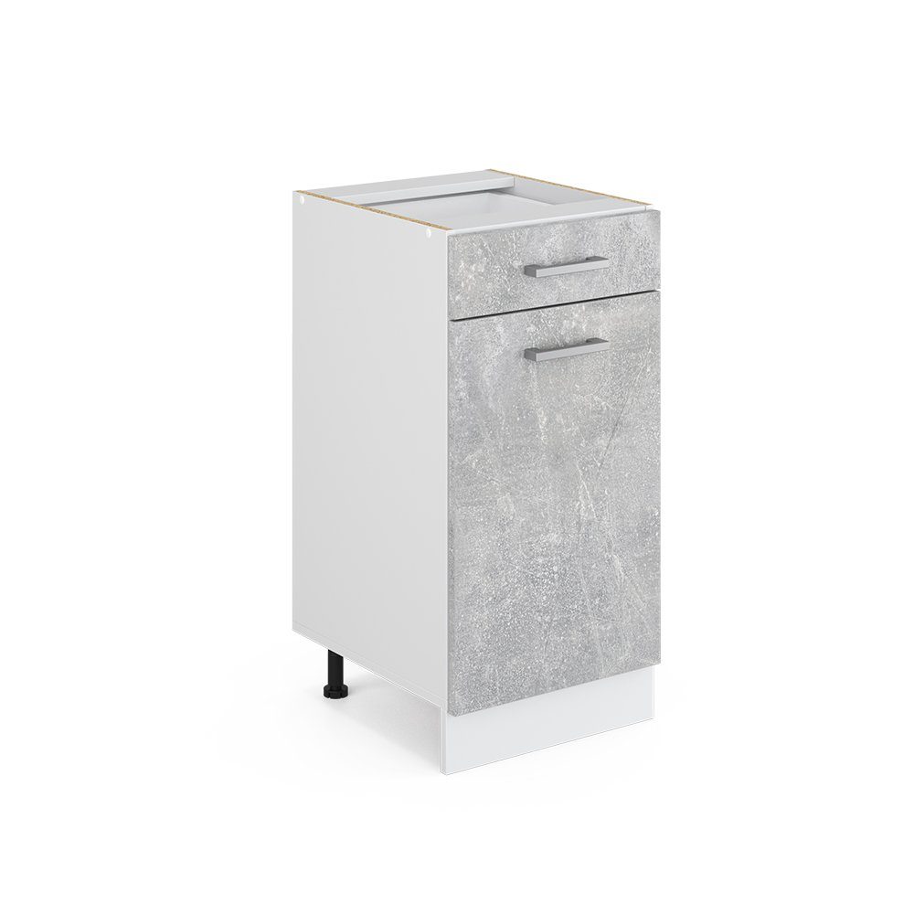 Vicco Unterschrank R-Line, Beton/Weiß, 40 cm, günstig online kaufen