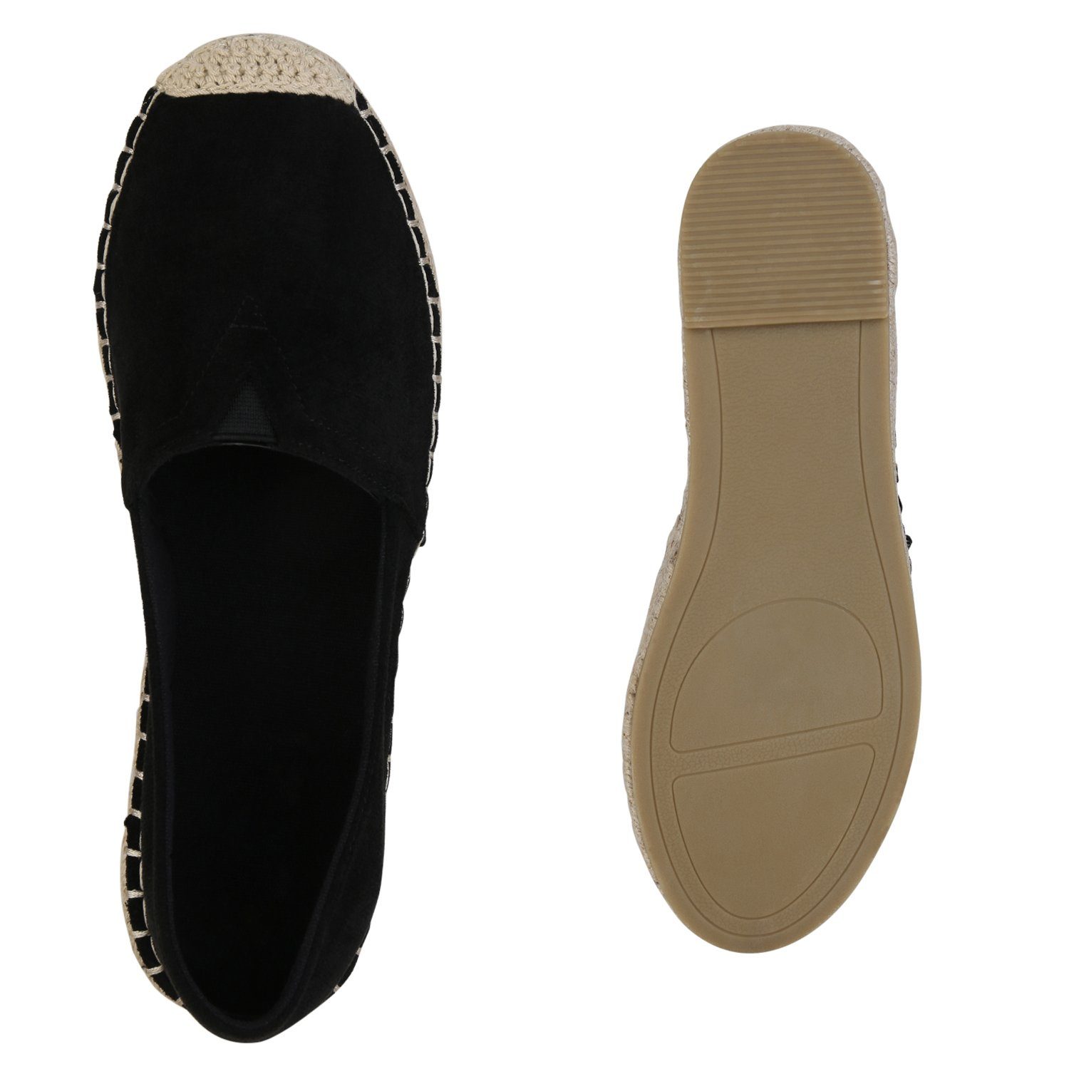 HILL Schuhe Espadrille VAN Schwarz 840221