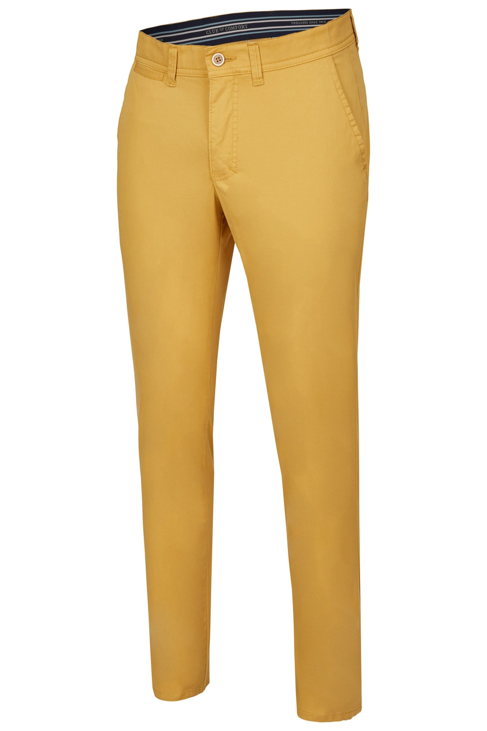 Club of Comfort Chinos Herren Chino Hose Garvey gelb