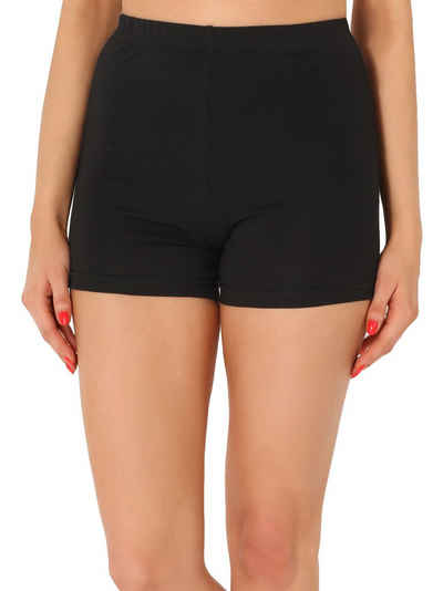 Merry Style Leggings Damen Shorts Radlerhose Unterhose Hotpants kurze Hose Boxershorts aus Viskose MS10-391 (1-tlg) elastischer Bund
