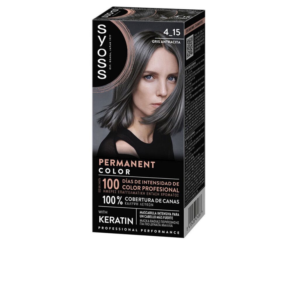 Syoss Haarpflege-Set PERMANENTE FARBE #4 .15-Gris Antracita 1 u