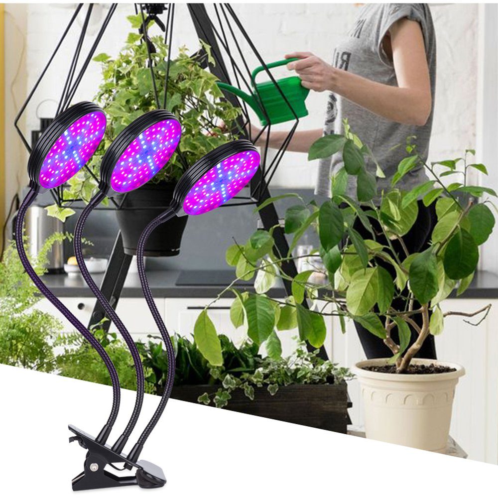 Rosnek Pflanzenlampe Voll Spektrum, Verstellbarer Schwanenhals,mit günstig online kaufen