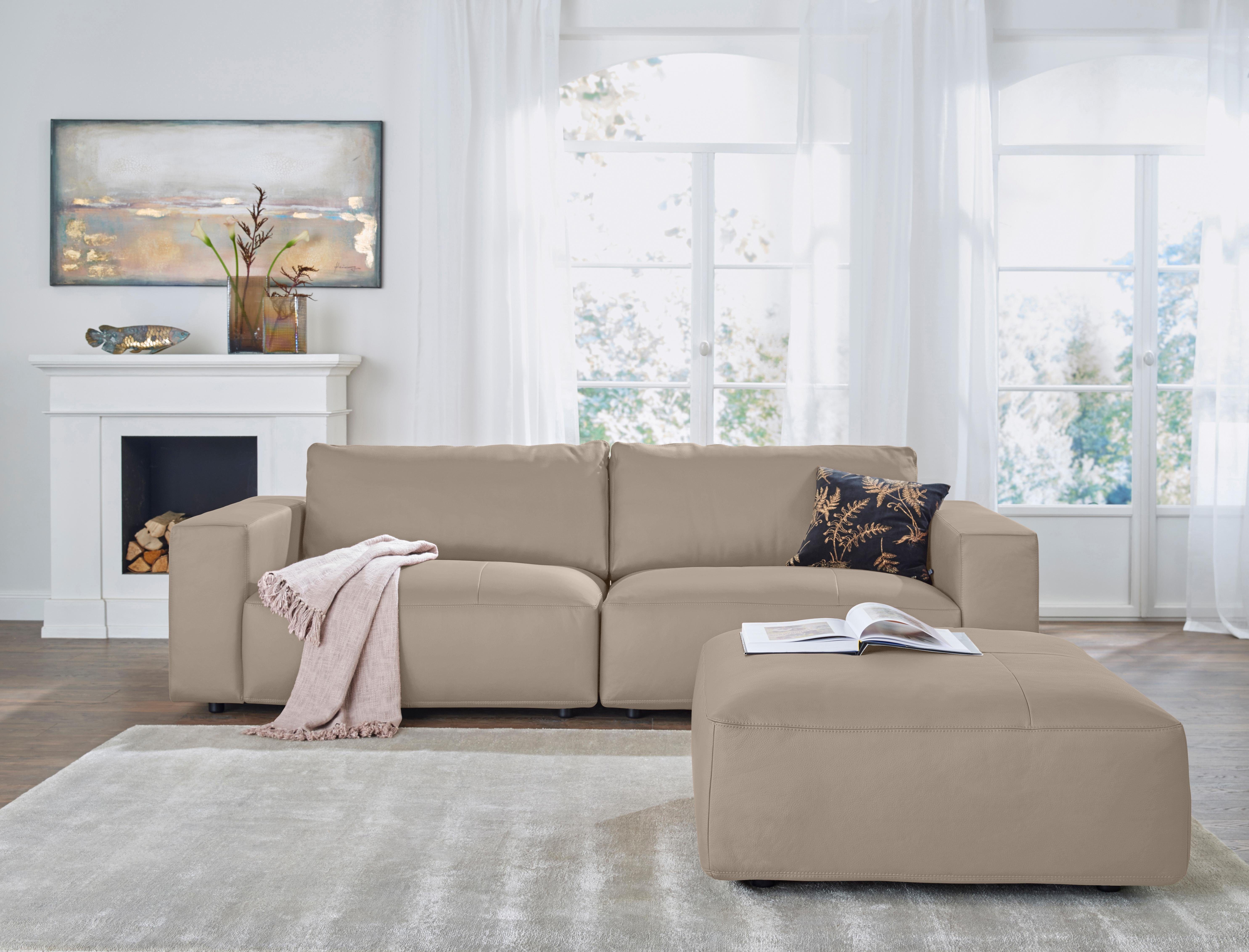 Musterring Big-Sofa LUCIA, in vielen Qualitäten und 4 unterschiedlichen Nähten, 3-Sitzer